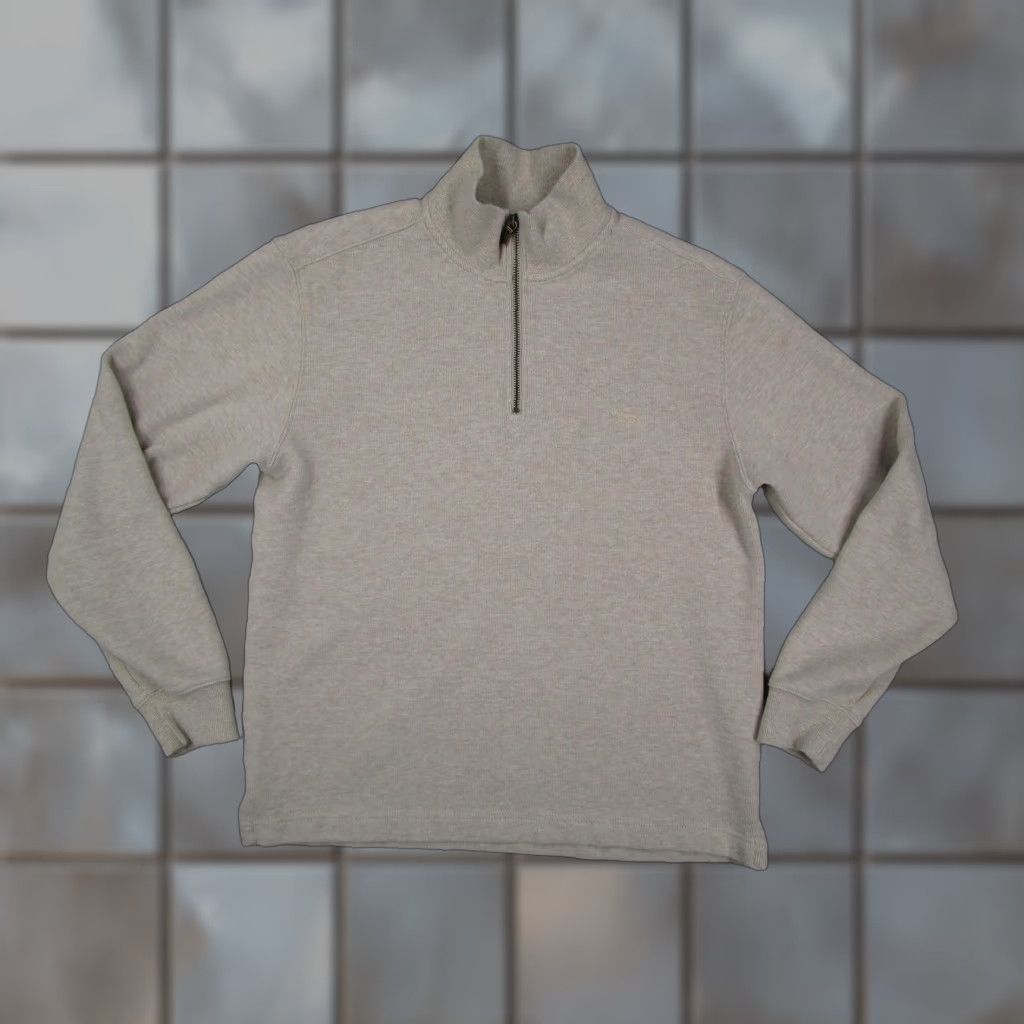 Rodd & Gunn RODD & GUNN Sweater Mens Small Beige Half Zip Mock Neck Pullover Cotton Embroidered Logo Preppy Size US S / EU 44-46 / 1 - 1 Thumbnail
