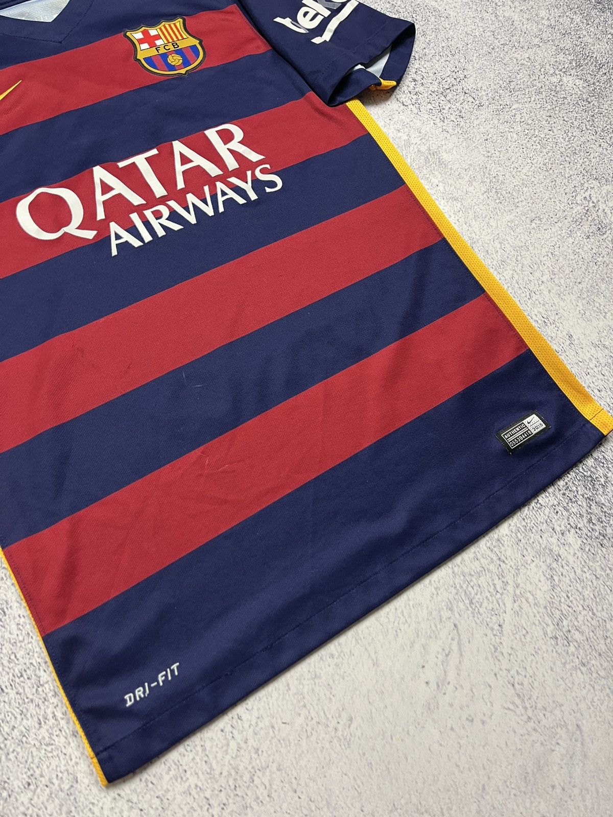 Nike Nike Barcelona 2015 Soccer Jersey Blockcore Shirt Football Size US S / EU 44-46 / 1 - 5 Thumbnail