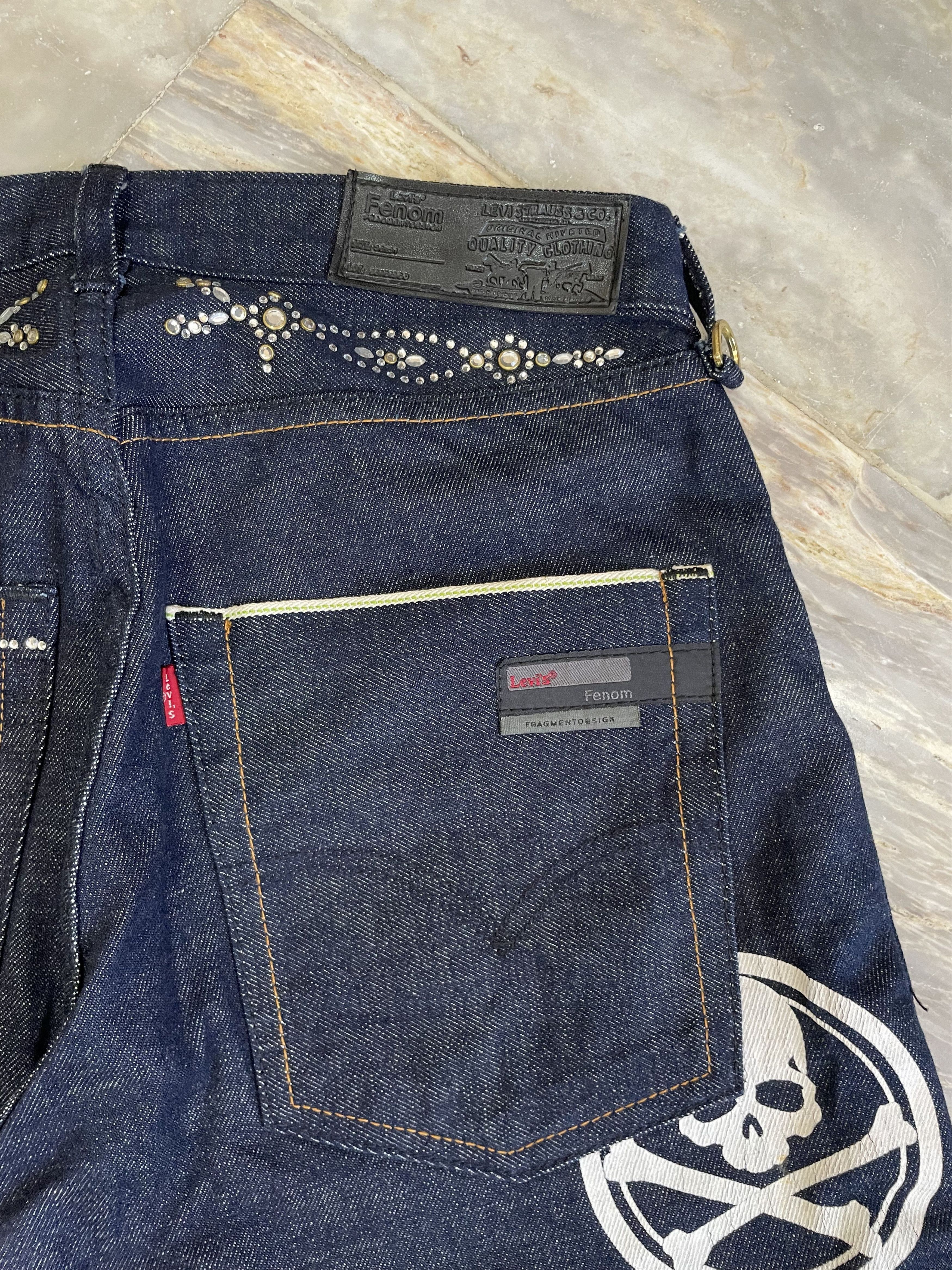 Fragment Design × Levi's Levis Fenom x Mastermind Japan - Denim Selvedge Pants Size US 30 / EU 46 - 4 Thumbnail