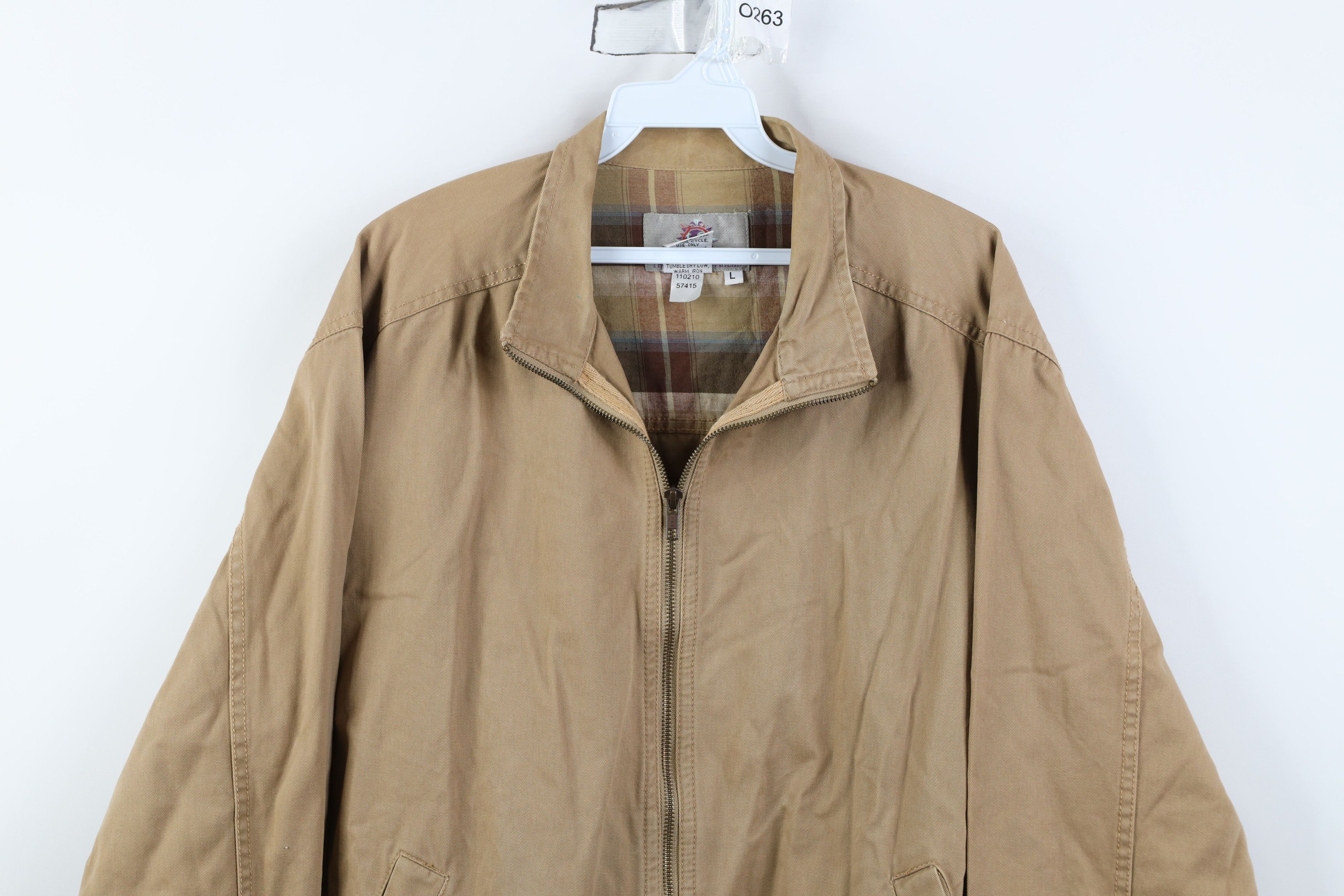 Vintage Vintage 90s Streetwear Pigment Dye Twill Bomber Jacket Brown Size US L / EU 52-54 / 3 - 2 Thumbnail