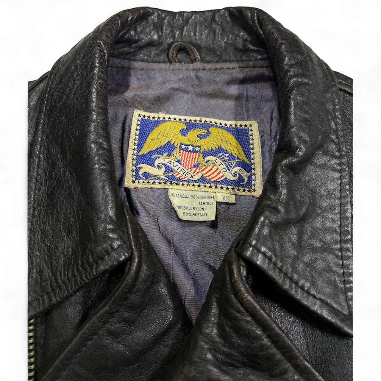 Avirex Vintage Avirex Double Rider Leather Jacket 80's Size US S / EU 44-46 / 1 - 11 Thumbnail