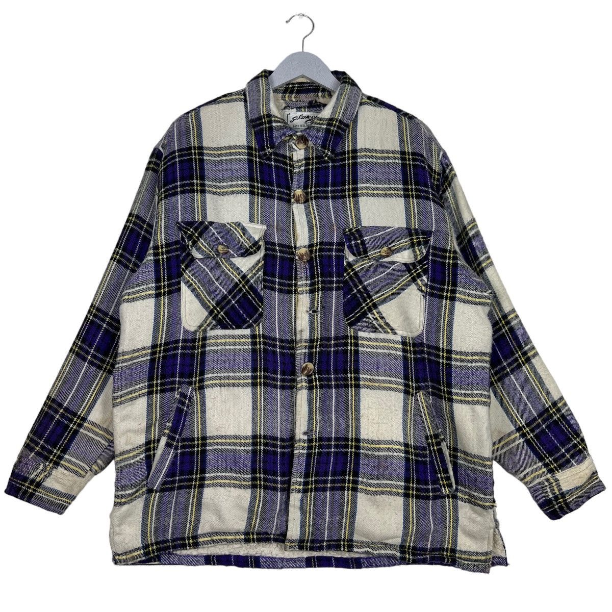 Hysteric Glamour 🔥 GLAMOUR CLUB PLAID CHECK SHERLING JACKET Size US M / EU 48-50 / 2 - 2 Thumbnail