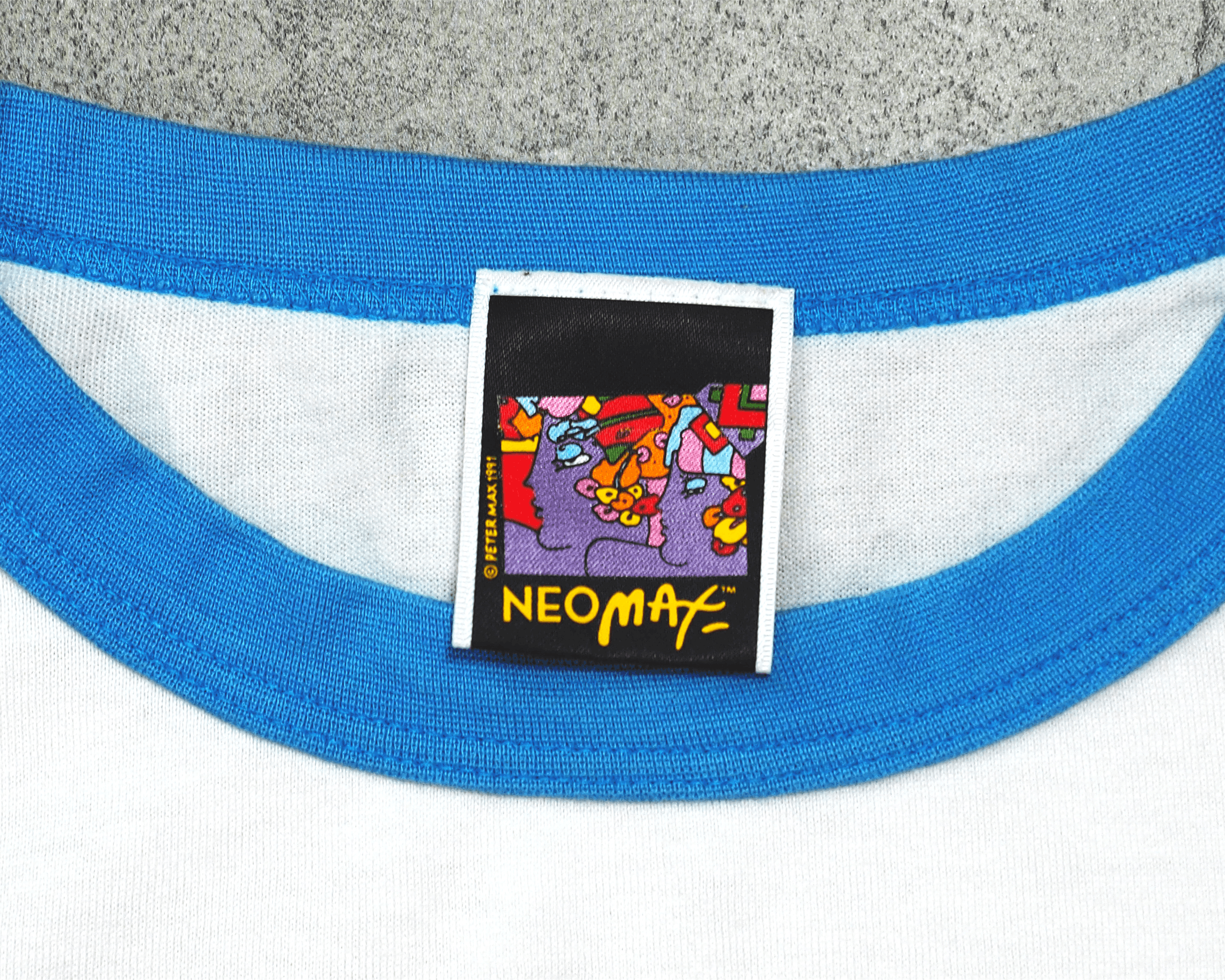 Vintage Vintage 1990s Peter Max Save The Planet Ringer Shirt L Size US L / EU 52-54 / 3 - 3 Thumbnail