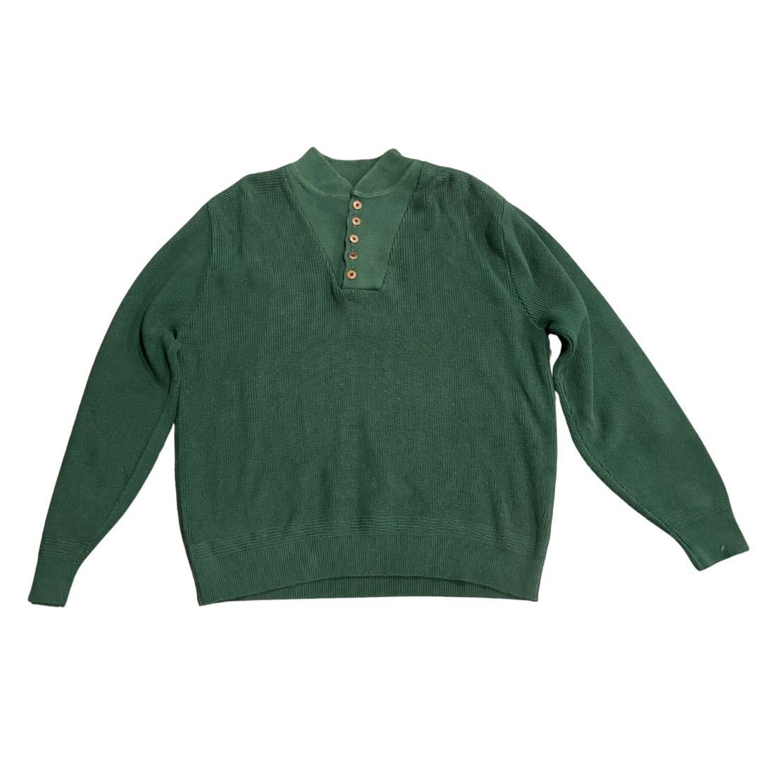 Lands' End Land's End Mens Vintage Pullover Knit Cotton Hensley Sweater Size US M / EU 48-50 / 2 - 1 Thumbnail
