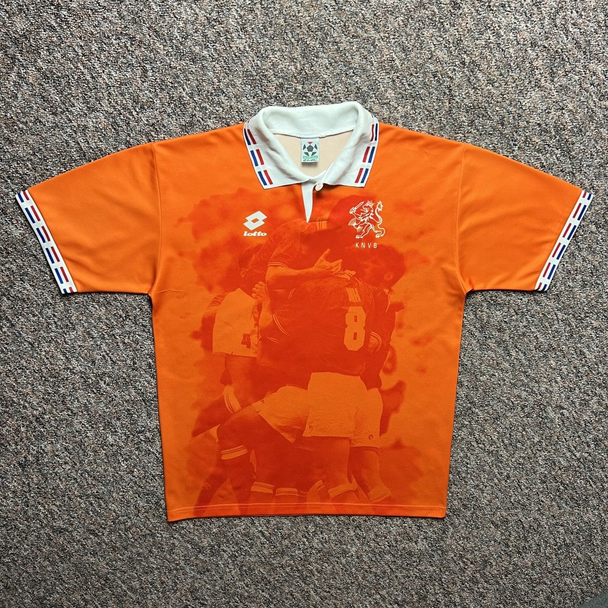 Lotto Sport Netherlands 1996 1997 Lotto Home Football Shirt a Size US L / EU 52-54 / 3 - 2 Thumbnail