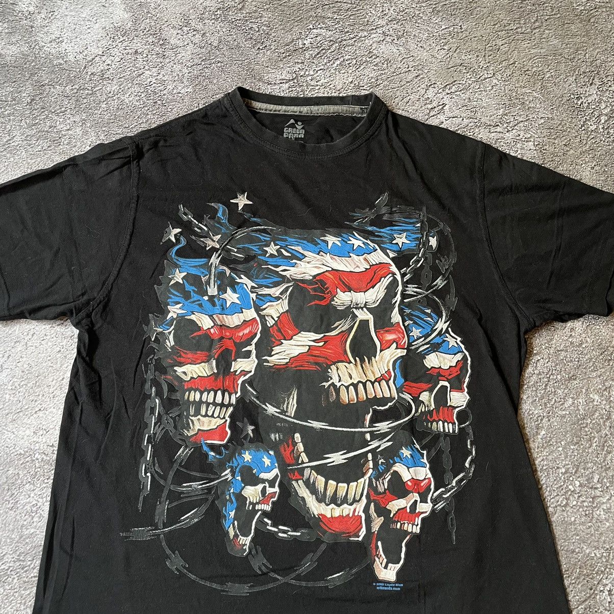 Vintage Vintage Y2K Graphic Tee Skull Horror Skeleton Streetwear M Size US M / EU 48-50 / 2 - 2 Thumbnail