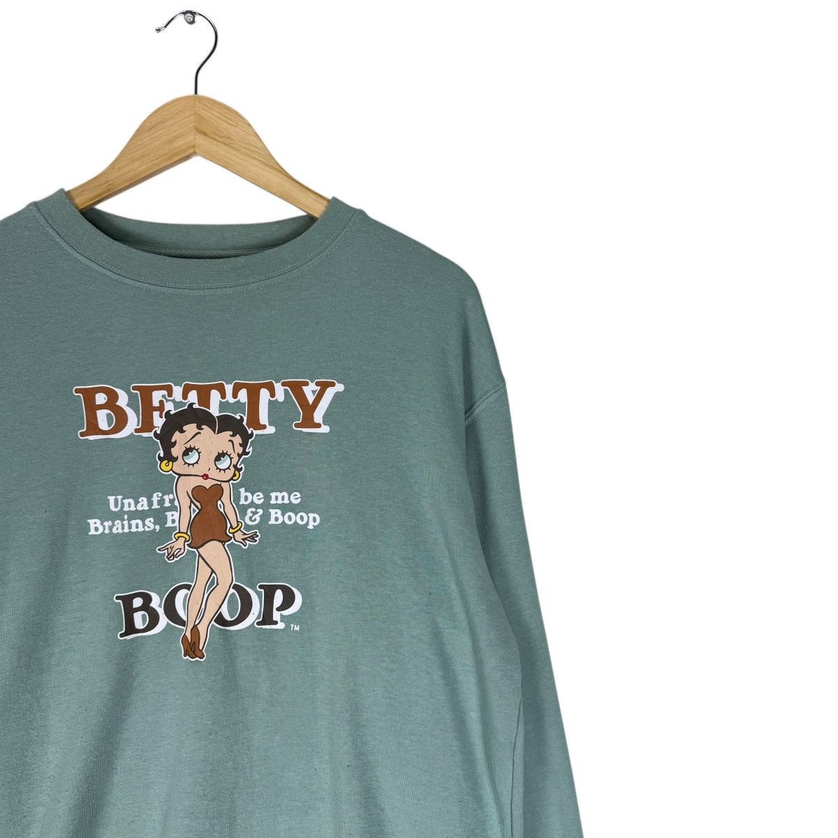 Sweaty Betty ⚡️BETTY BOOP BERJALAN MALAM SWEATSHIRTS CREWNECK Size L / US 10 / IT 46 - 4 Thumbnail
