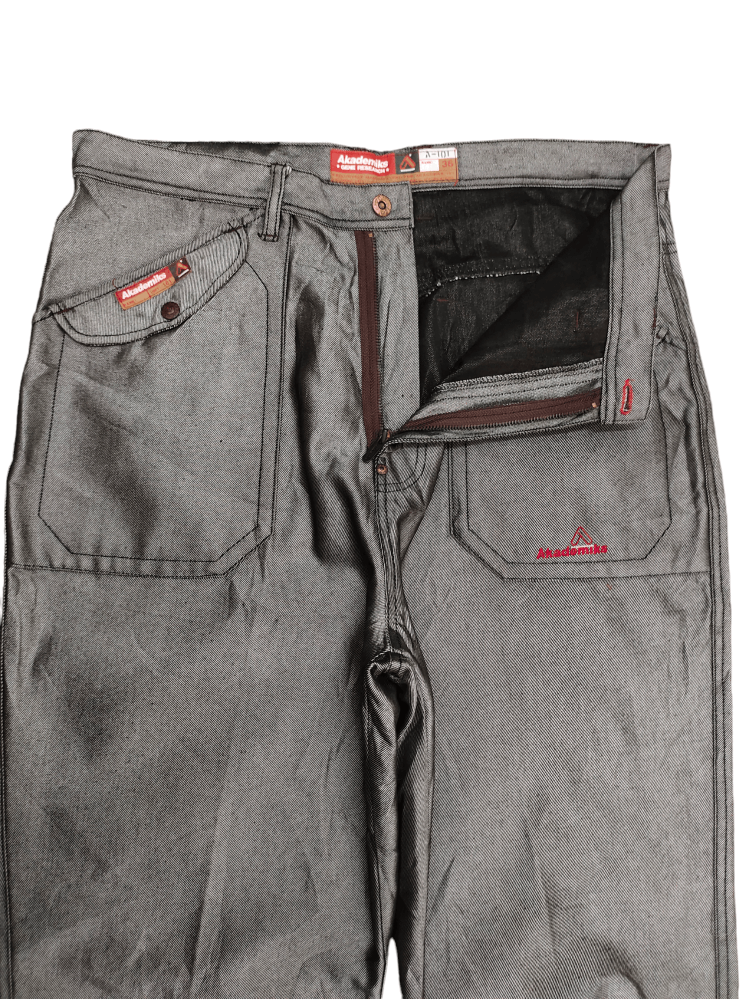 Akademiks Baggy Jeans Akademiiks Gene Research Wide Leg Jnco Style Y2k Size US 36 / EU 52 - 9 Thumbnail