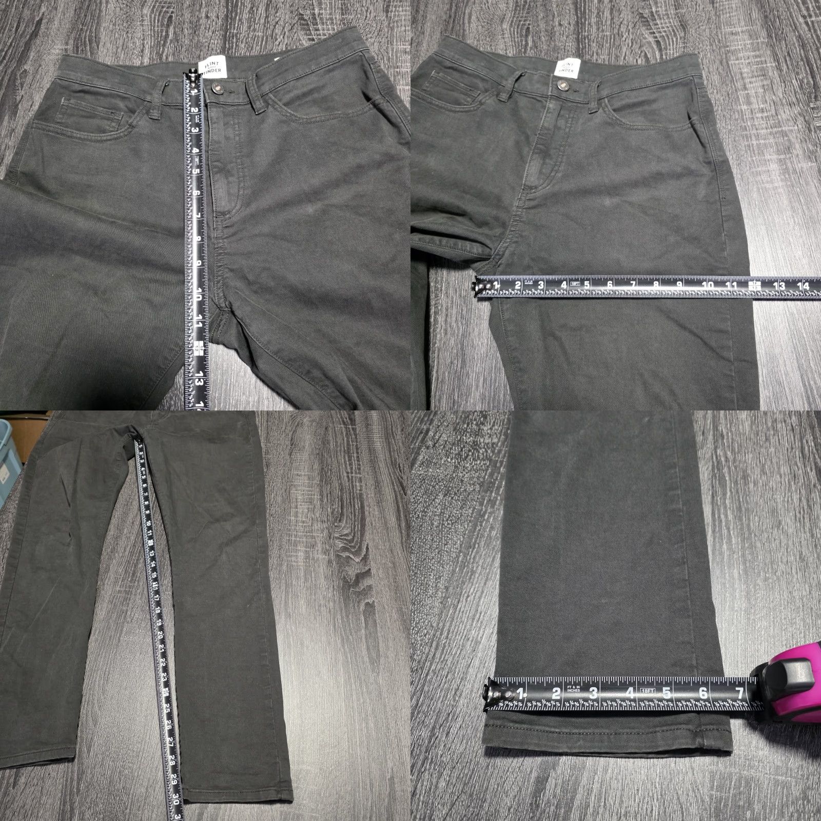 Flint And Tinder Flint And Tinder Tapered Pants Mens 30x30 Gray 5 Pocket Chino Stretch Twill Size US 30 / EU 46 - 8 Thumbnail