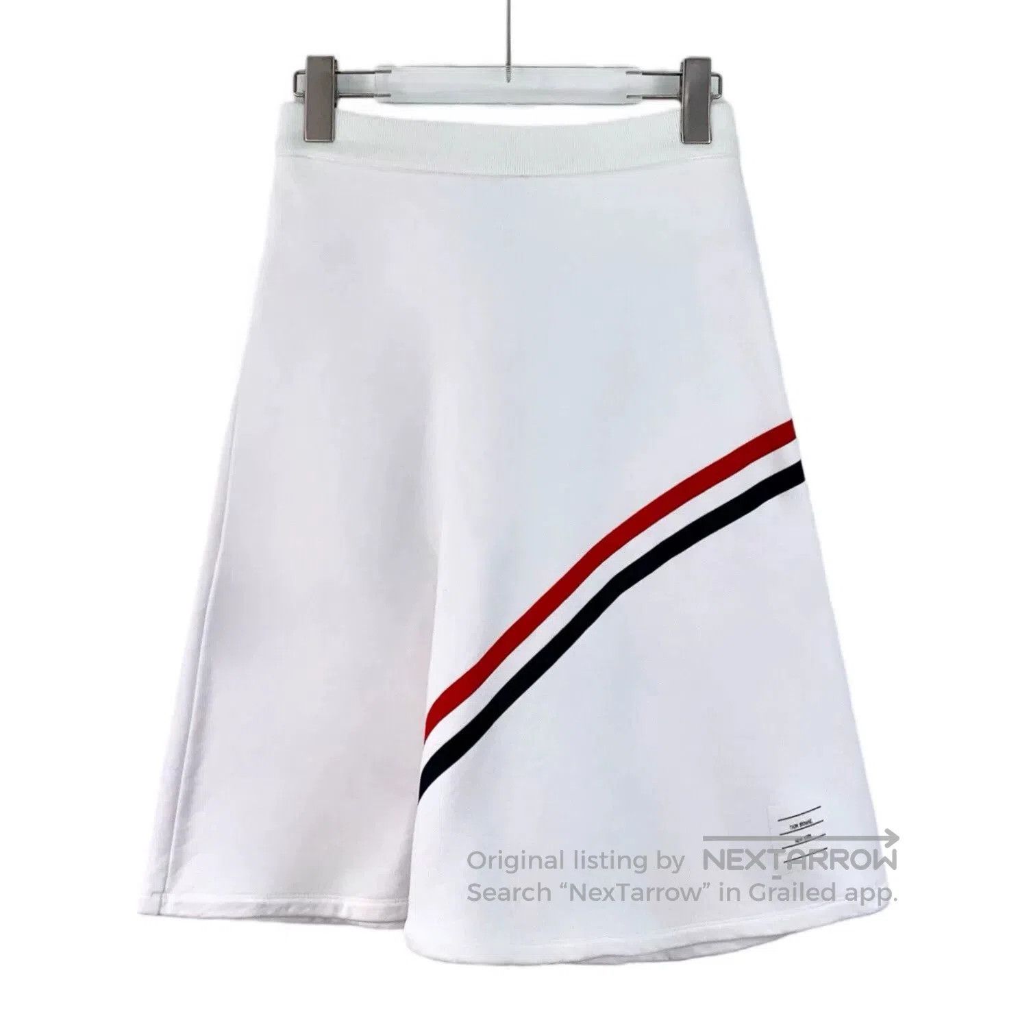 Thom Browne thom browne white striped cotton skirt. Size 28" / US 6 / IT 42 - 1 Thumbnail