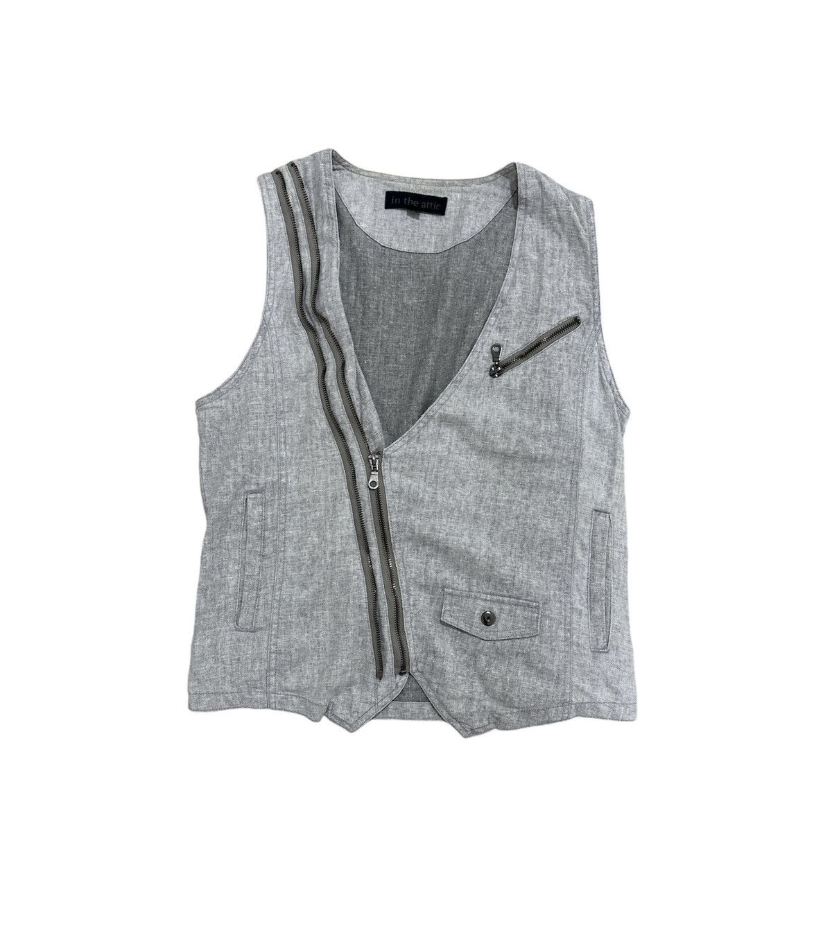 If Six Was Nine × In The Attic × Japanese Brand In The Attic Cyberpunk Vest Design Double Zipper Size US M / EU 48-50 / 2 - 1 Thumbnail