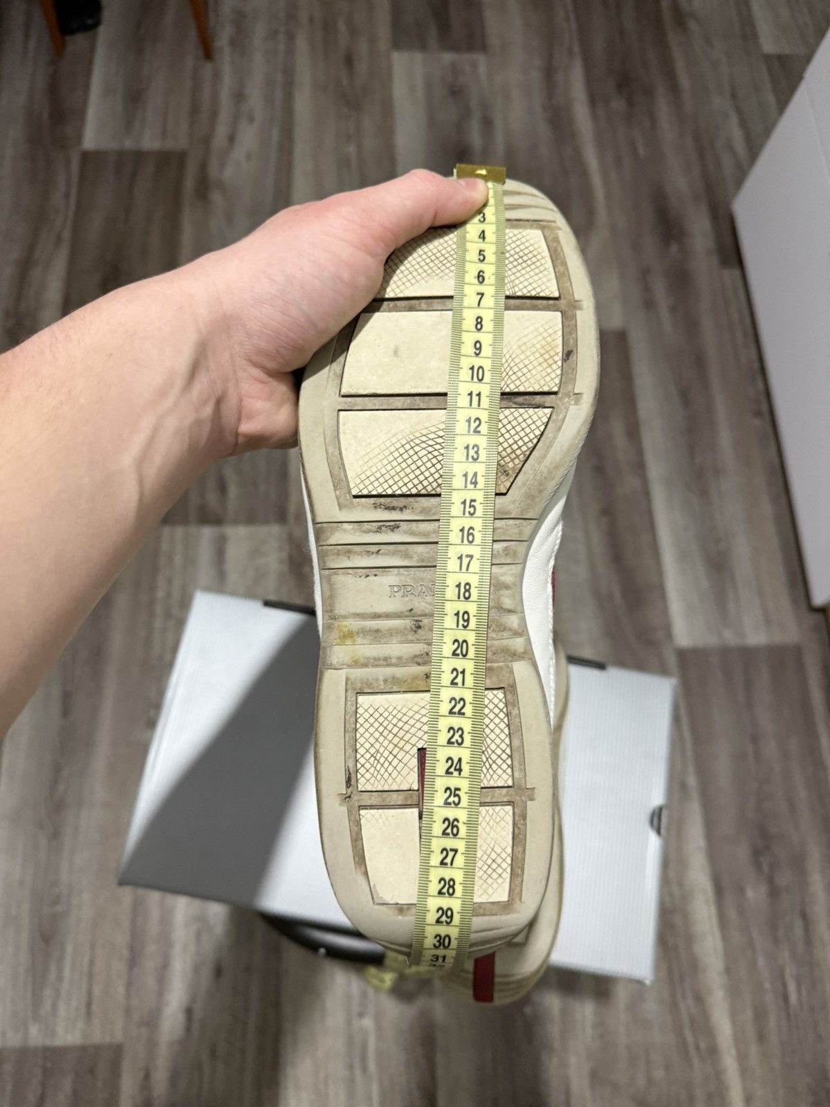 Prada PRADA AMERICAS CUP LEATHER SNEAKERS MEN’S SHOES WHITE 4E1298 Size US 9 / EU 42 - 16 Thumbnail