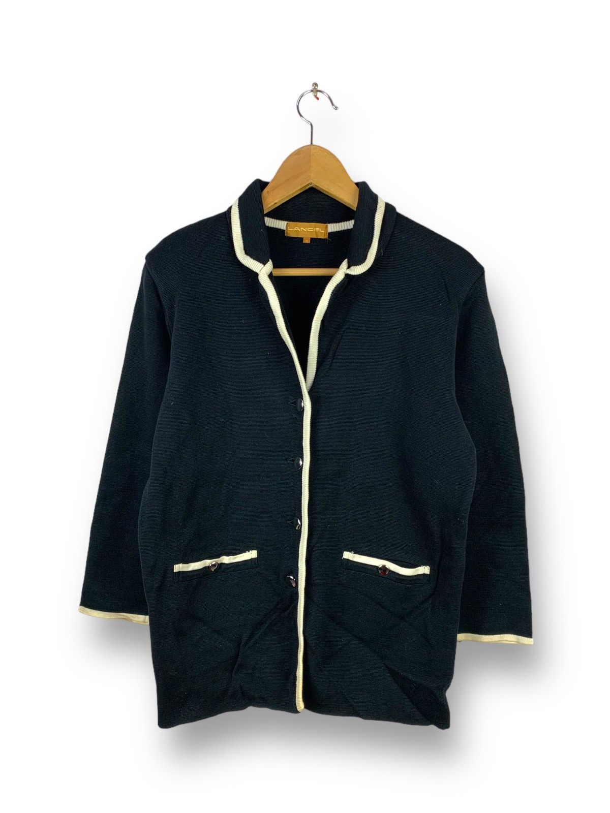 image of Lancel Paris Button Up Tops in Black, Men's (Size Medium)