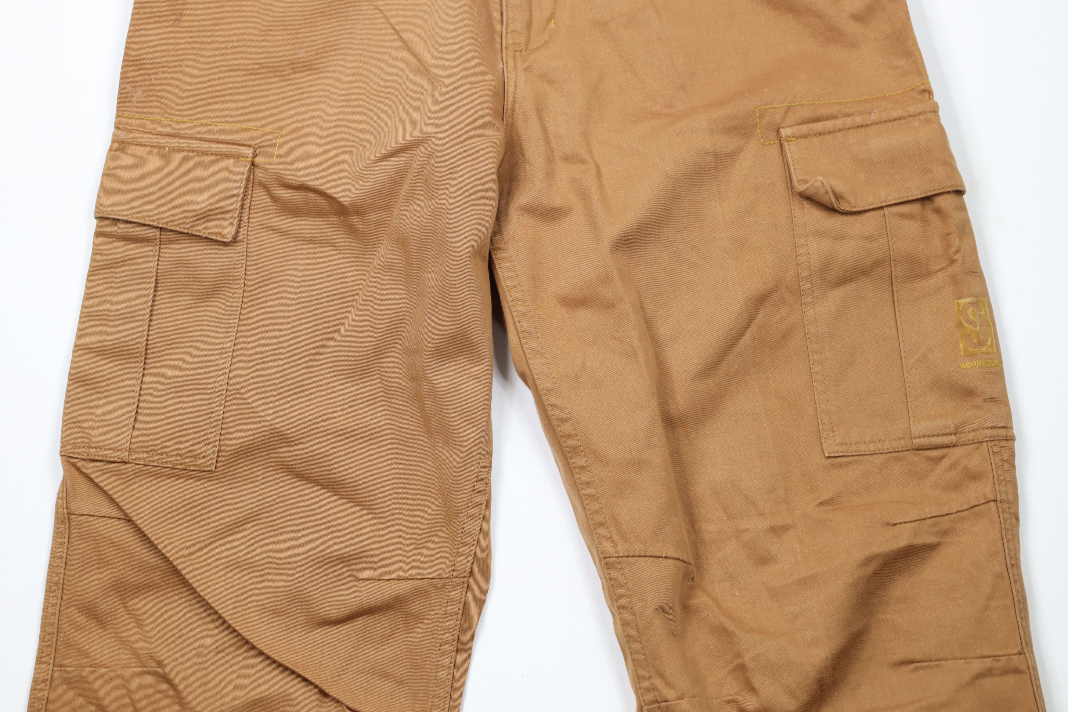 Sean John × Vintage Vintage 90s Y2K Sean John Baggy Wide Leg Cargo Pants Brown Size US 32 / EU 48 - 3 Thumbnail