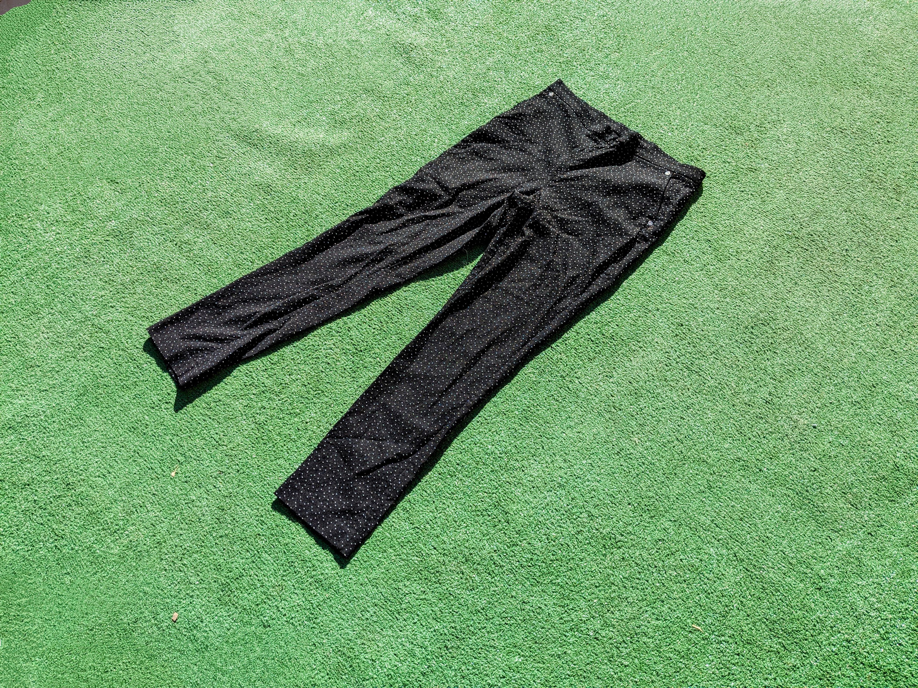 Anne Klein Anne Klein Pull-On Stretch Pants w/Flecked White Dots Size 30" / US 8 / IT 44 - 1 Thumbnail
