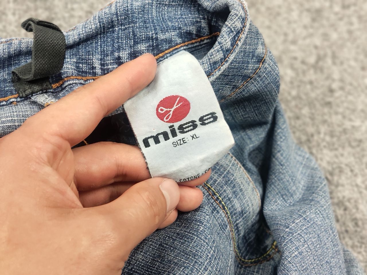 Miss Sixty Miss sixty Style Light faded Medium Denim Skirt Y2K Style Size 31" - 16 Thumbnail
