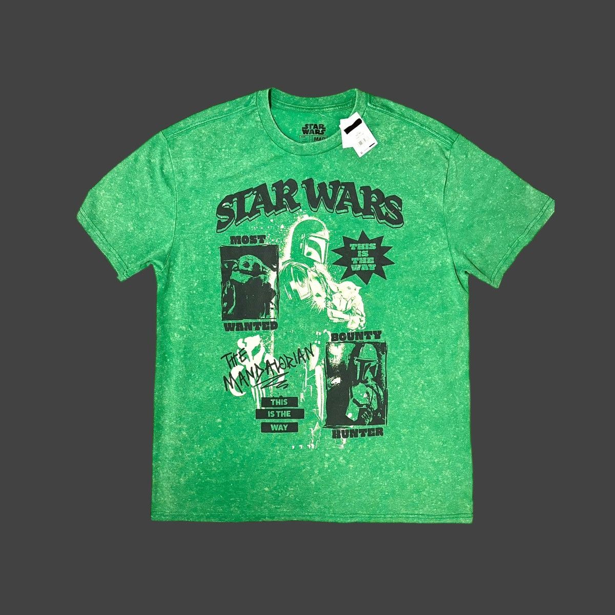 Star Wars Star Wars The Mandalorian Men’s Green Graphic T-Shirt Sz L Size US L / EU 52-54 / 3 - 7 Thumbnail