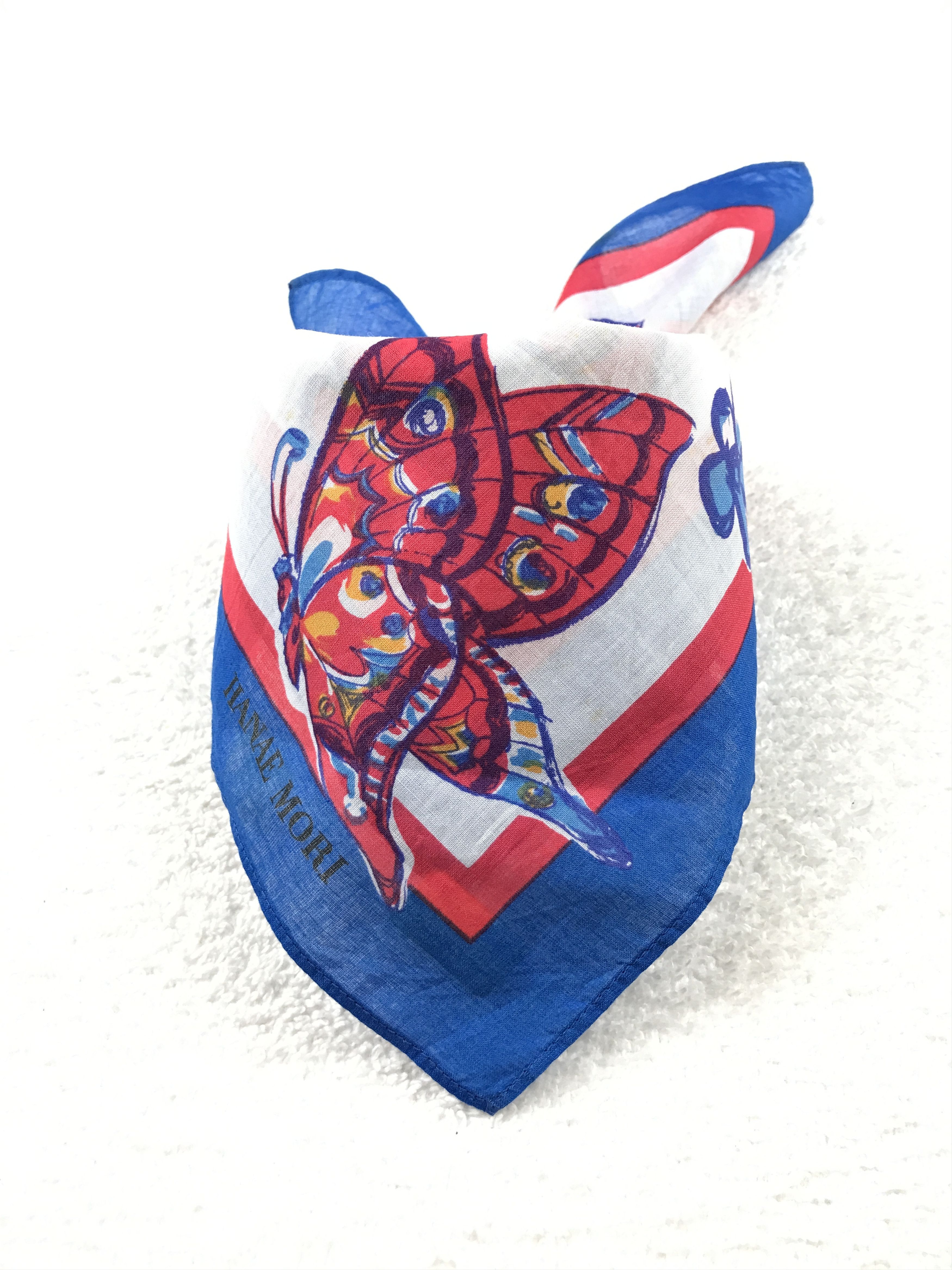 Hanae Mori × Japanese Brand × Vintage Vintage Hanae Mori Bandana Neckerchief Handkerchief Size ONE SIZE - 3 Thumbnail