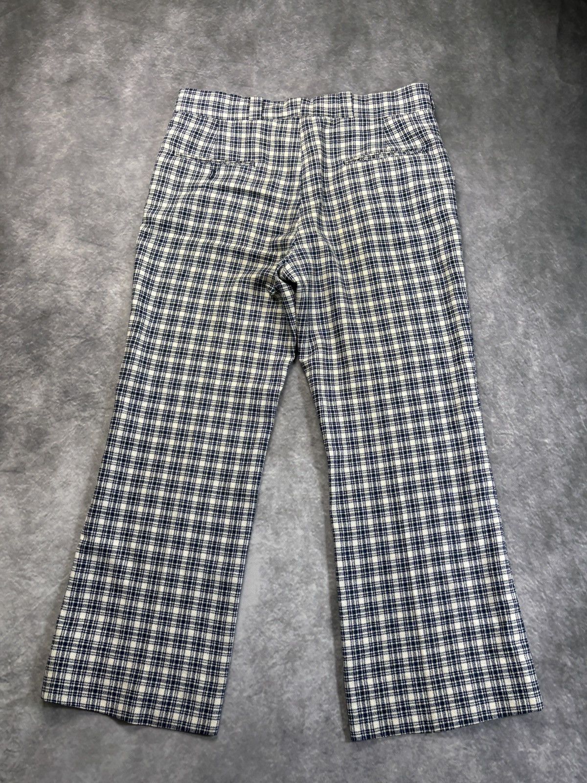 Sears × Vintage 1960s Plaid Trousers Vintage Don Parker Polyester Pants 70s Size US 34 / EU 50 - 7 Thumbnail