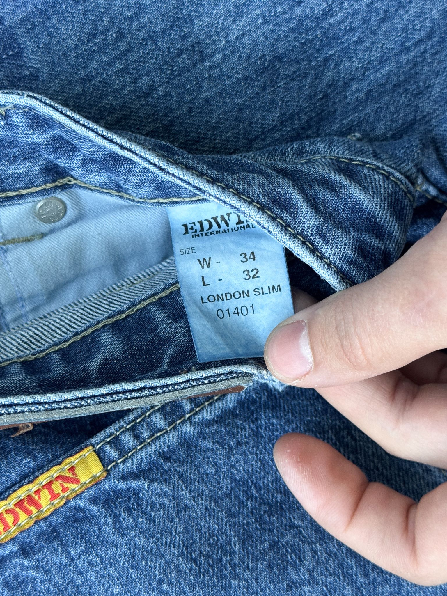 Edwin Vintage Edwin Blue Denim Jeans Size US 34 / EU 50 - 7 Thumbnail