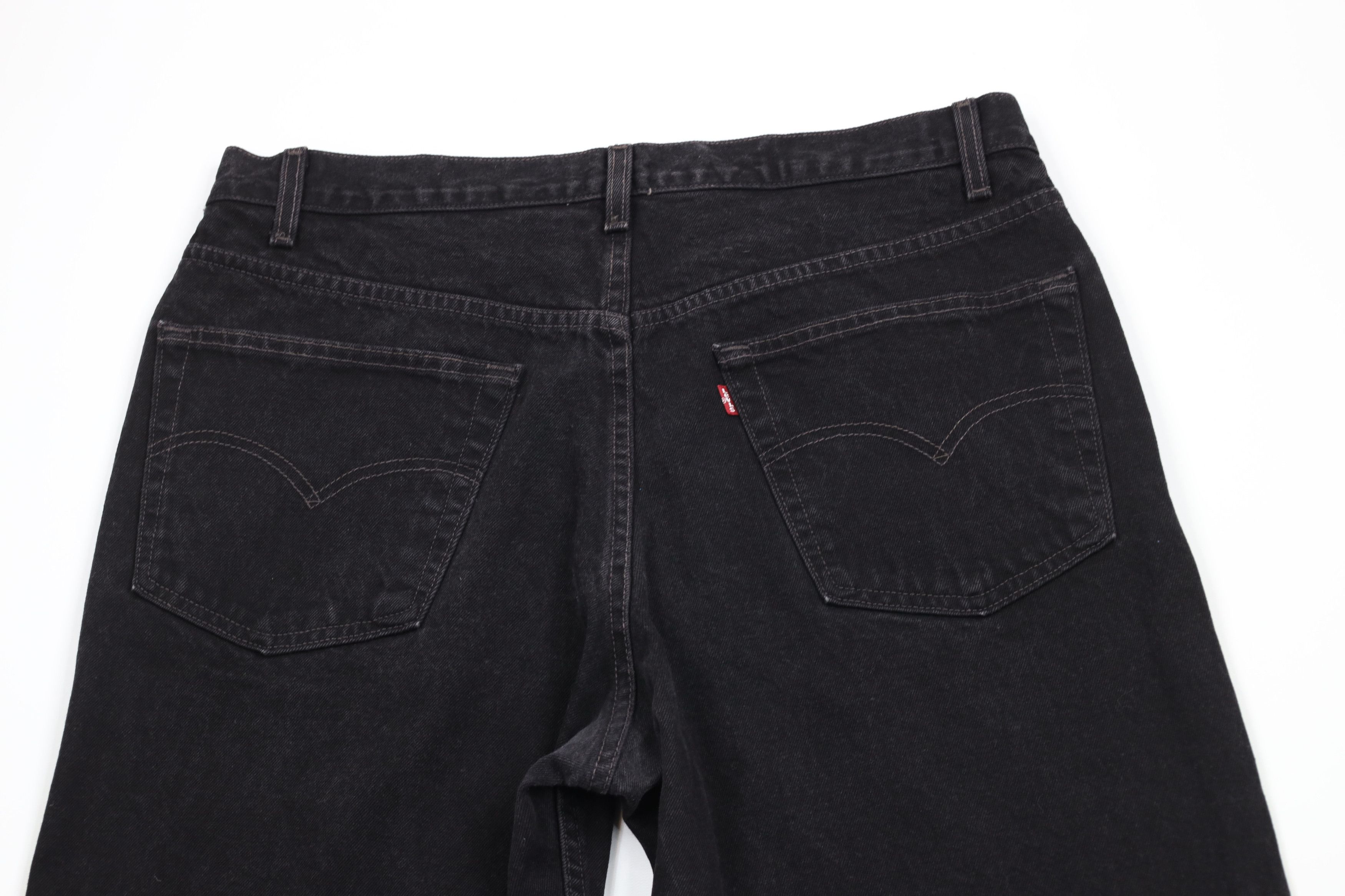 Levi's Vintage 90s Levis 550 Relaxed Fit Denim Jeans Black Cotton Size US 36 / EU 52 - 11 Thumbnail