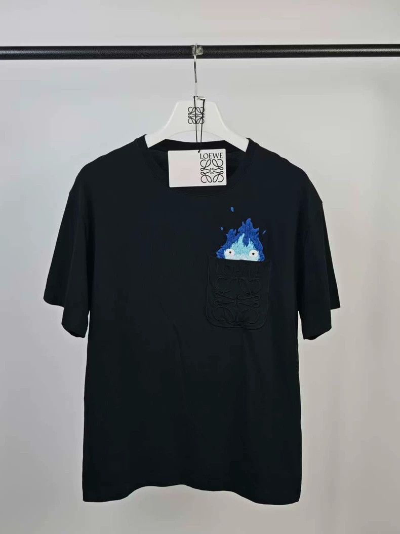 LOEWE Black short-sleeved T-shirt