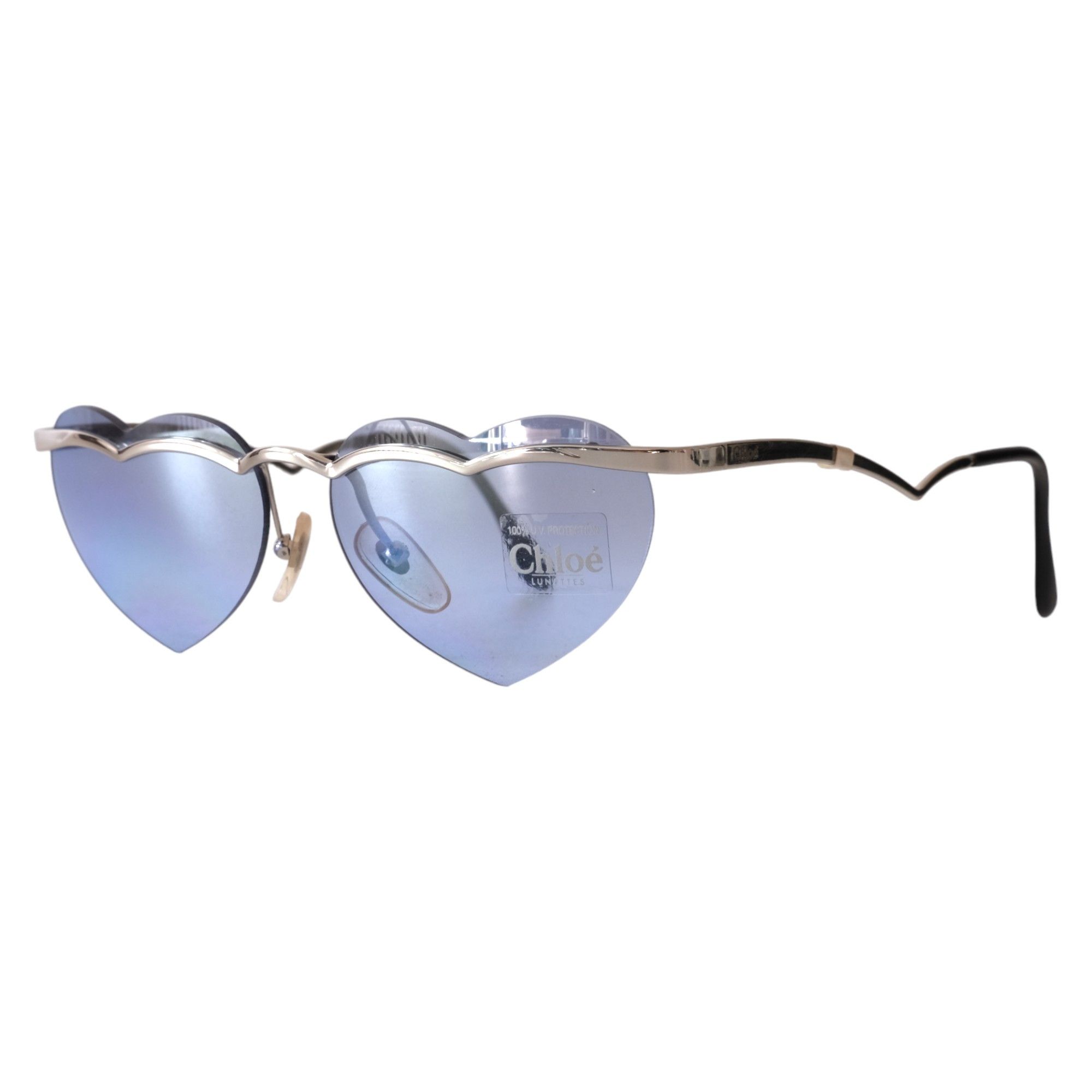Chloe Deadstock Y2K Rimless Heart-Shaped Sunglasses Size ONE SIZE - 3 Thumbnail