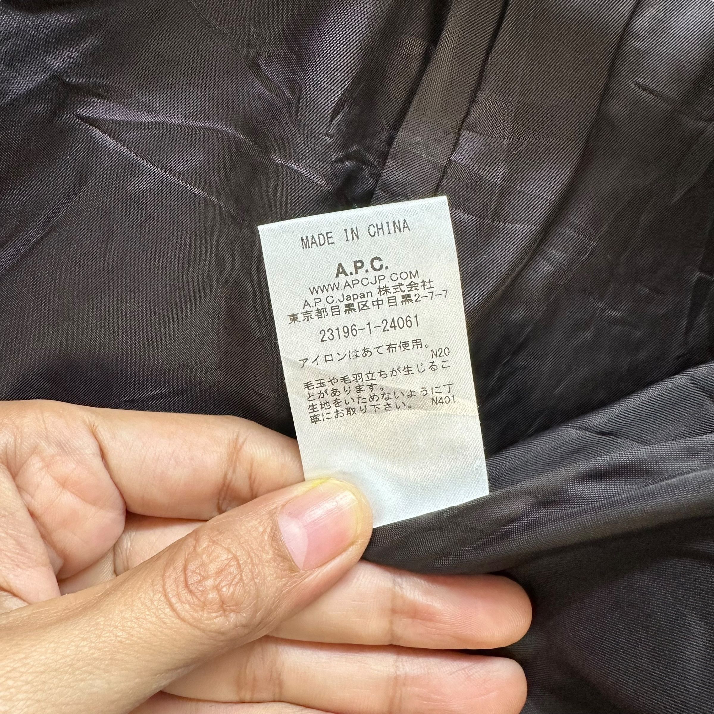 A.P.C. A.P.C Rue Madame Paris Wool Long Coat #A51-1183 Size S / US 4 / IT 40 - 9 Thumbnail