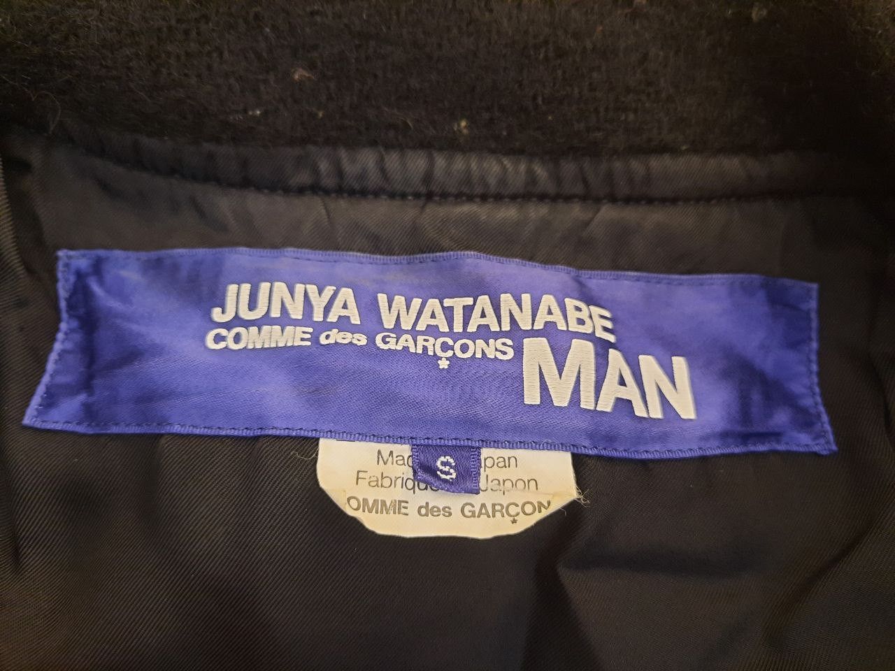 Junya Watanabe FW07 AW07 Boiled Milled Wool Studded Zip Biker Jacket Size US S / EU 44-46 / 1 - 3 Thumbnail