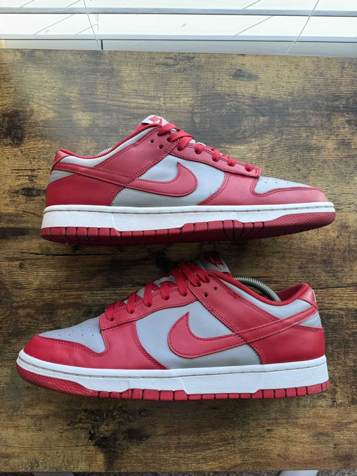 image of Nike 2021 Dunk Low ‘Unlv’ Shoes in Red, Men's (Size 10.5)