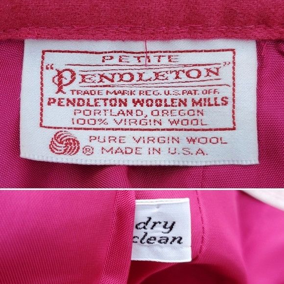 Pendleton × Vintage Vintage 80s Barbie Hot Pink Virgin Wool Preppy Acadamia Work Size 27" / US 4 / IT 40 - 7 Thumbnail