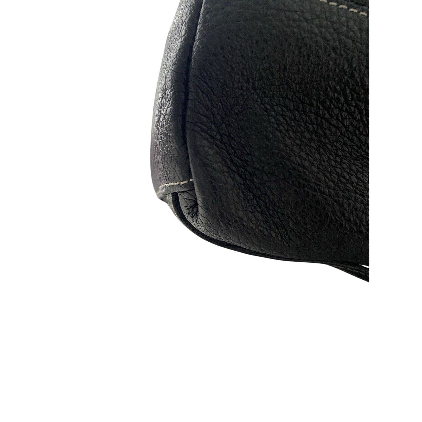 Furla Furla Soft Pebble Double Handle Black Hobo Bag Size ONE SIZE - 20 Thumbnail