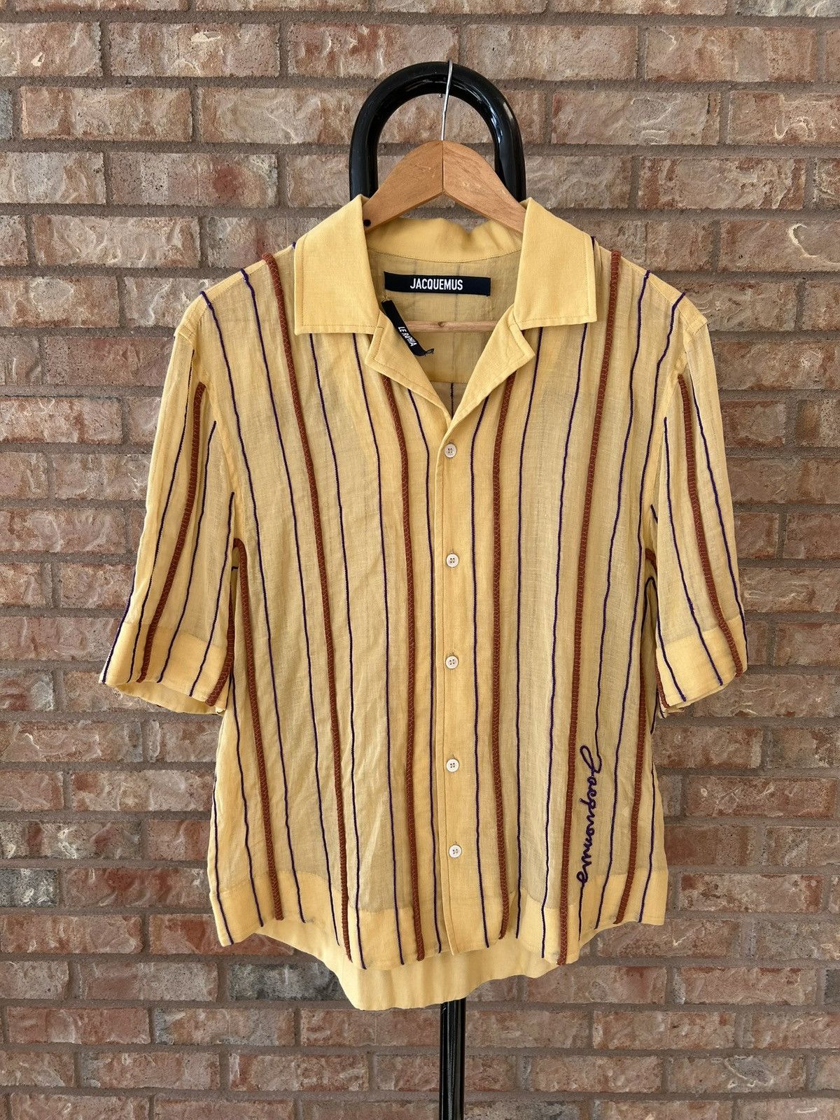 Jacquemus Le Raphia “Le Chemise Palha” shirt Size US S / EU 44-46 / 1 - 2 Thumbnail