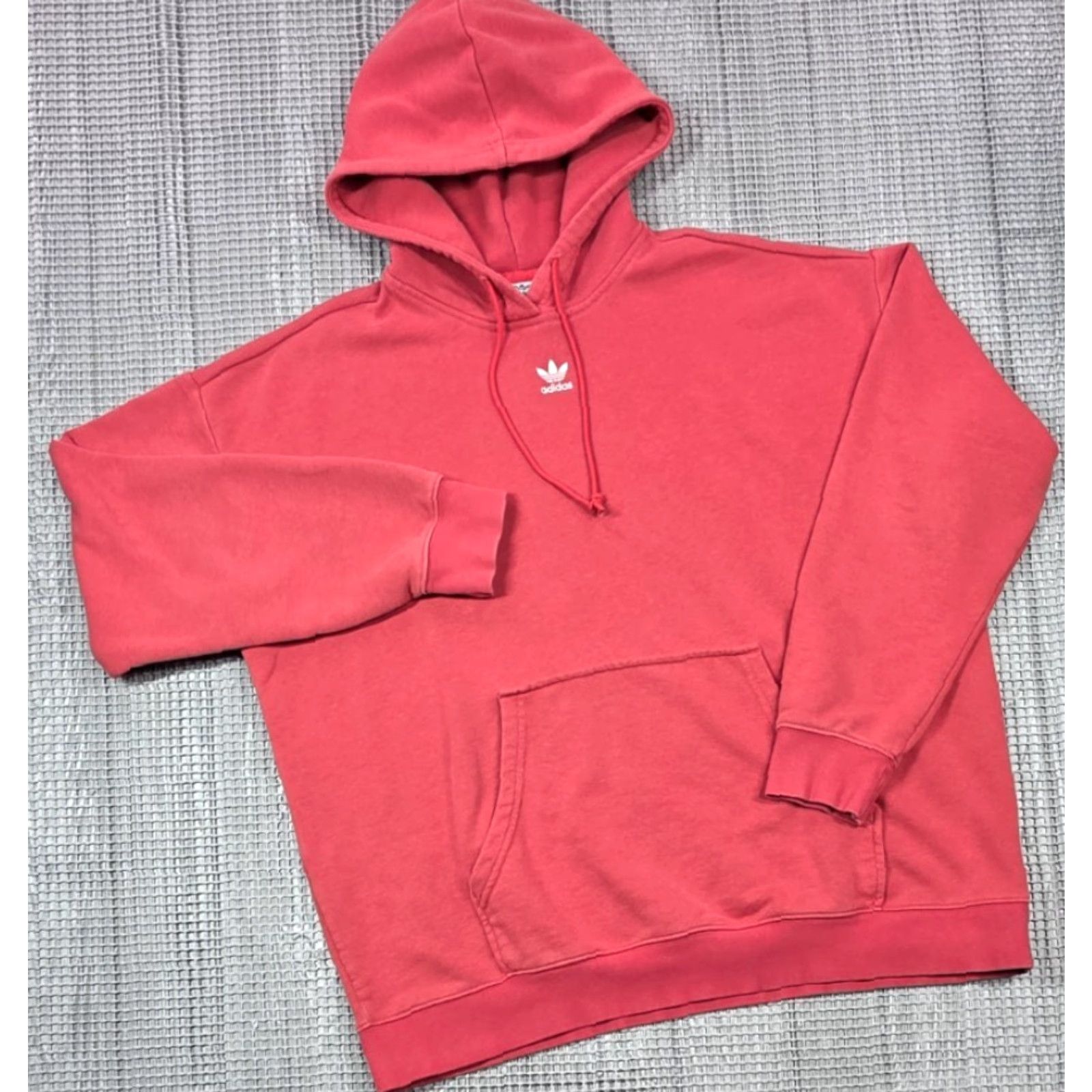 Adidas Adidas Hoodie Mens XL Pink White Trefoil Logo Originals Firebird Jumper Top Size US XL / EU 56 / 4 - 2 Thumbnail