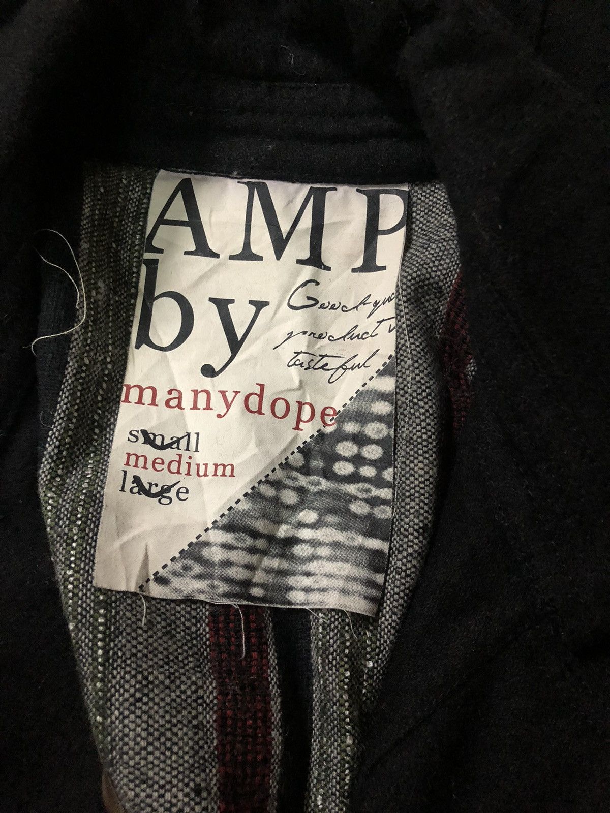 Japanese Brand AMP by Manydope Double Collar Punk Biker Style Jacket Size US S / EU 44-46 / 1 - 3 Thumbnail