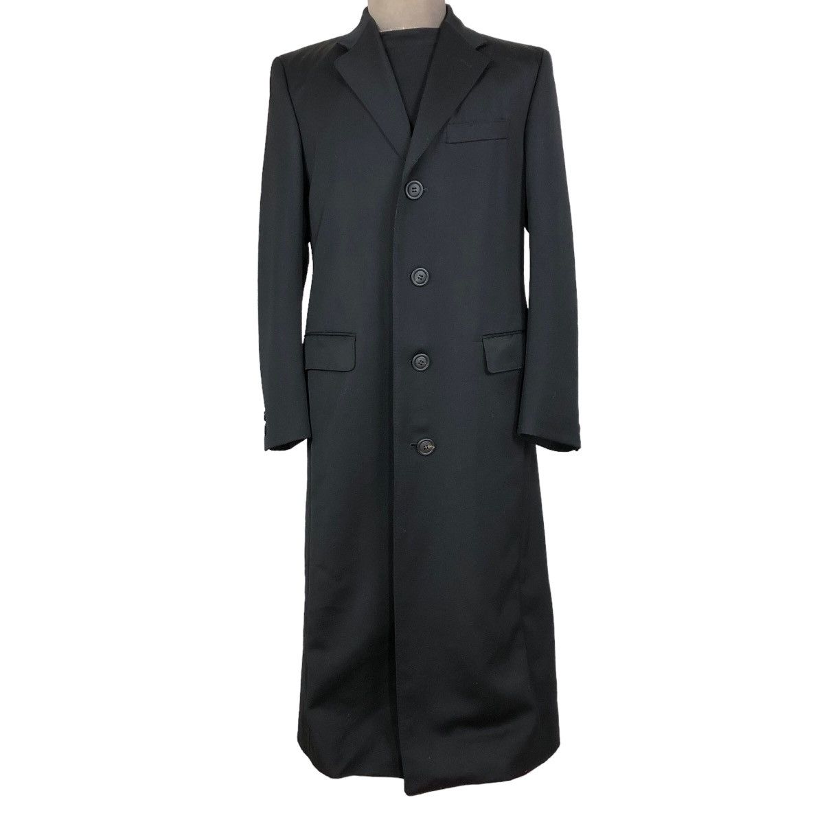Issey Miyake Vintage Issey Miyake Men 2000 A/W Laine Wool Overcoat Size US M / EU 48-50 / 2 - 2 Thumbnail