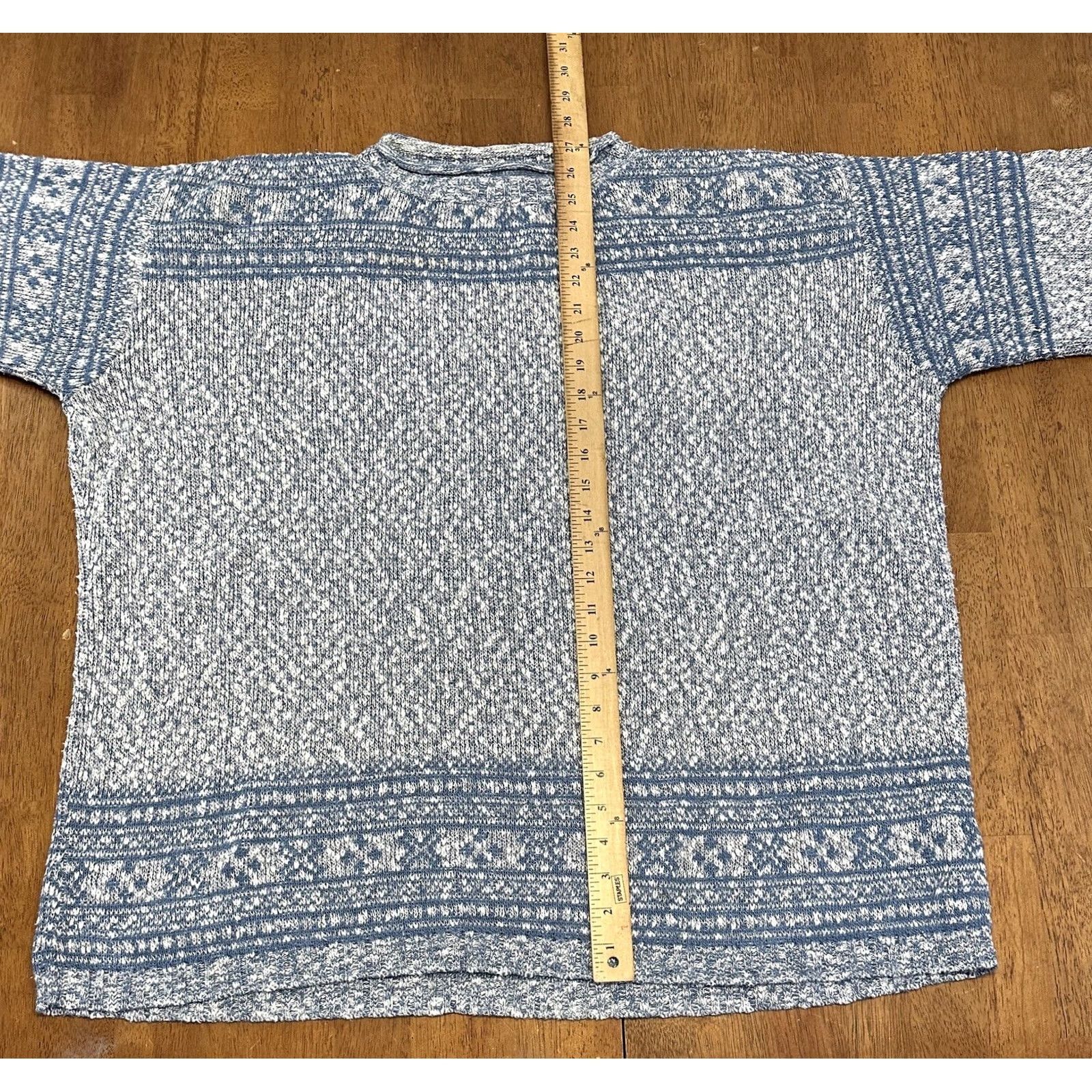 Vintage VINTAGE St. John’s Bay Sweater XL Ice Blue USA Acrylic Knit 90s Mens Size US XL / EU 56 / 4 - 6 Thumbnail
