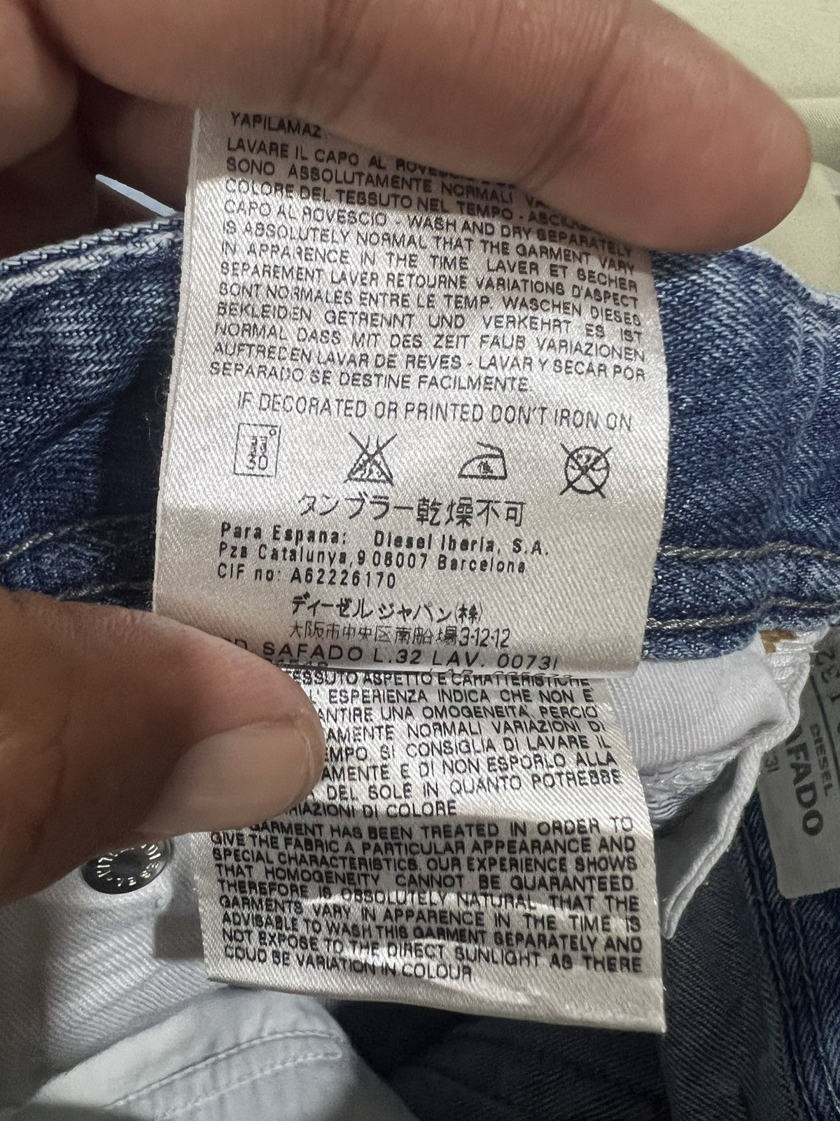 Diesel 🔥Vintage Diesel Safado Distressed Denim Size US 32 / EU 48 - 17 Thumbnail