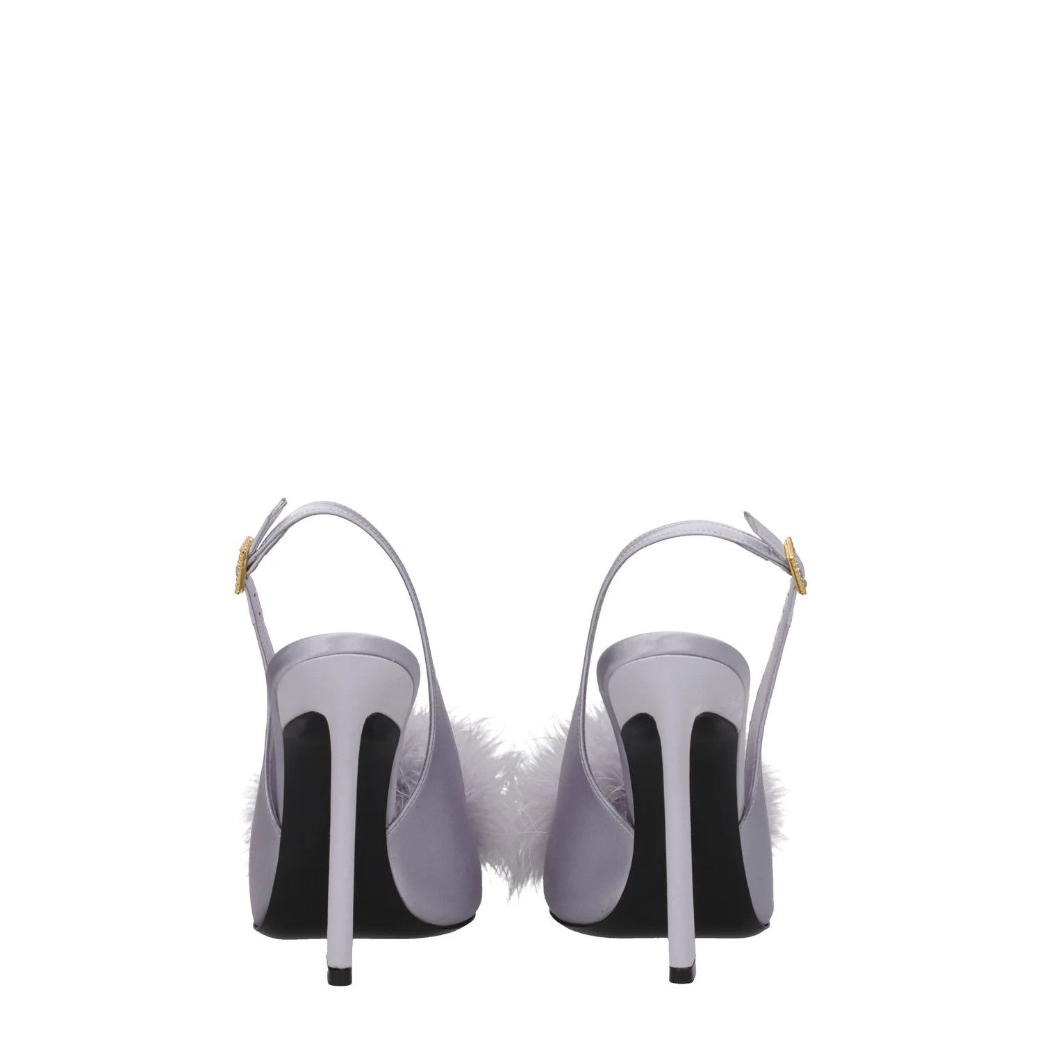 Saint Laurent Paris ob1o1e1124 Satin Sandals in Violet/Lilac Size US 6 / IT 36 - 5 Thumbnail