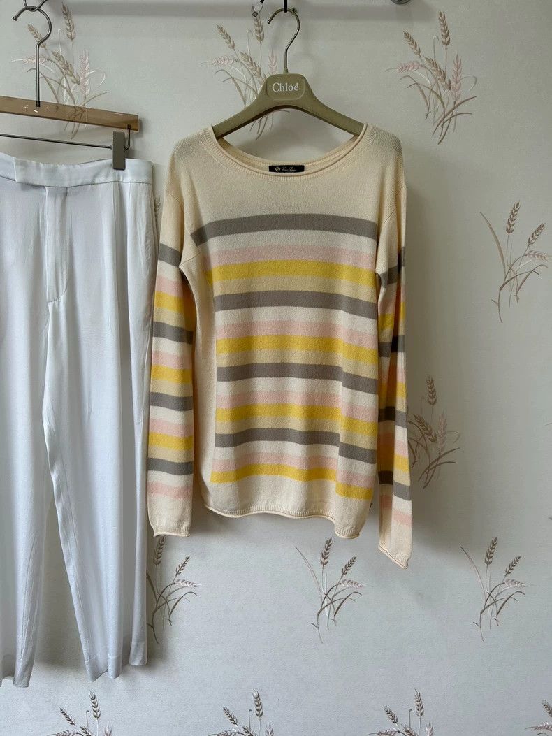Ermenegildo Zegna Loro Piana Striped Baby Cashmere Sweater -dmc Size US M / EU 48-50 / 2 - 1 Thumbnail