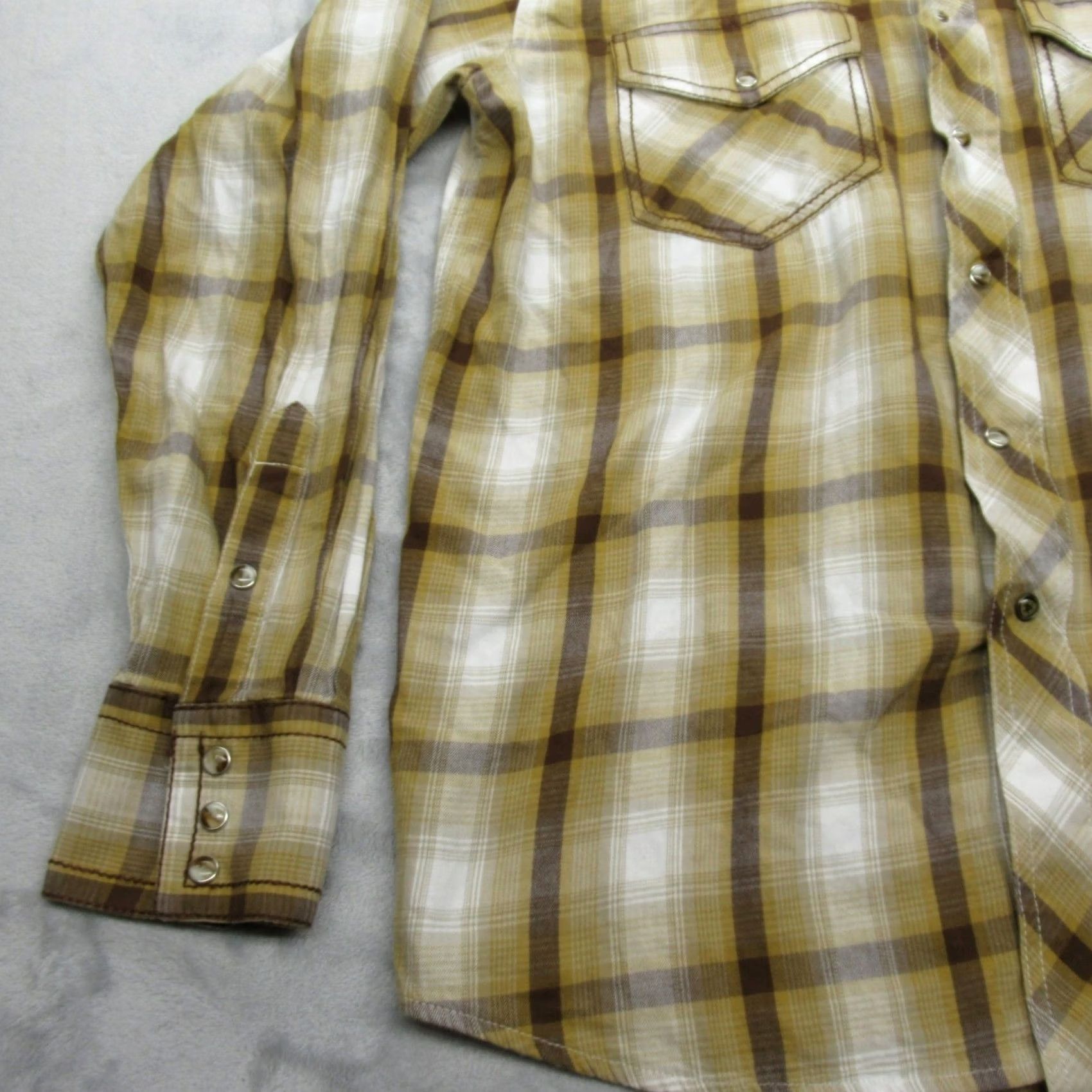 Ariat Ariat Shirt Men Medium Yellow Plaid Long Sleeve Embroidered Button-Up Western Vintage: No Size US M / EU 48-50 / 2 - 7 Thumbnail