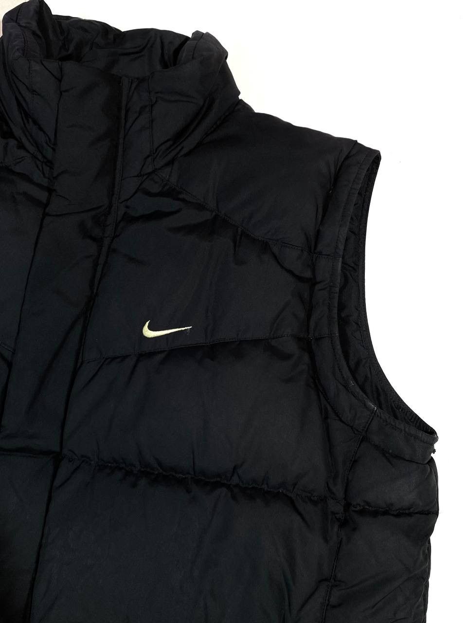 Nike × Vintage 00s Vintage Nike Streetwear Y2K Black Vest Swoosh Size US M / EU 48-50 / 2 - 7 Thumbnail