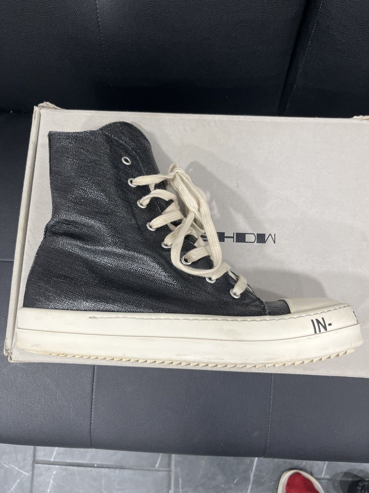Rick Owens Hi Top Dark Shadow Rick Owens Size US 8 / EU 41 - 3 Thumbnail