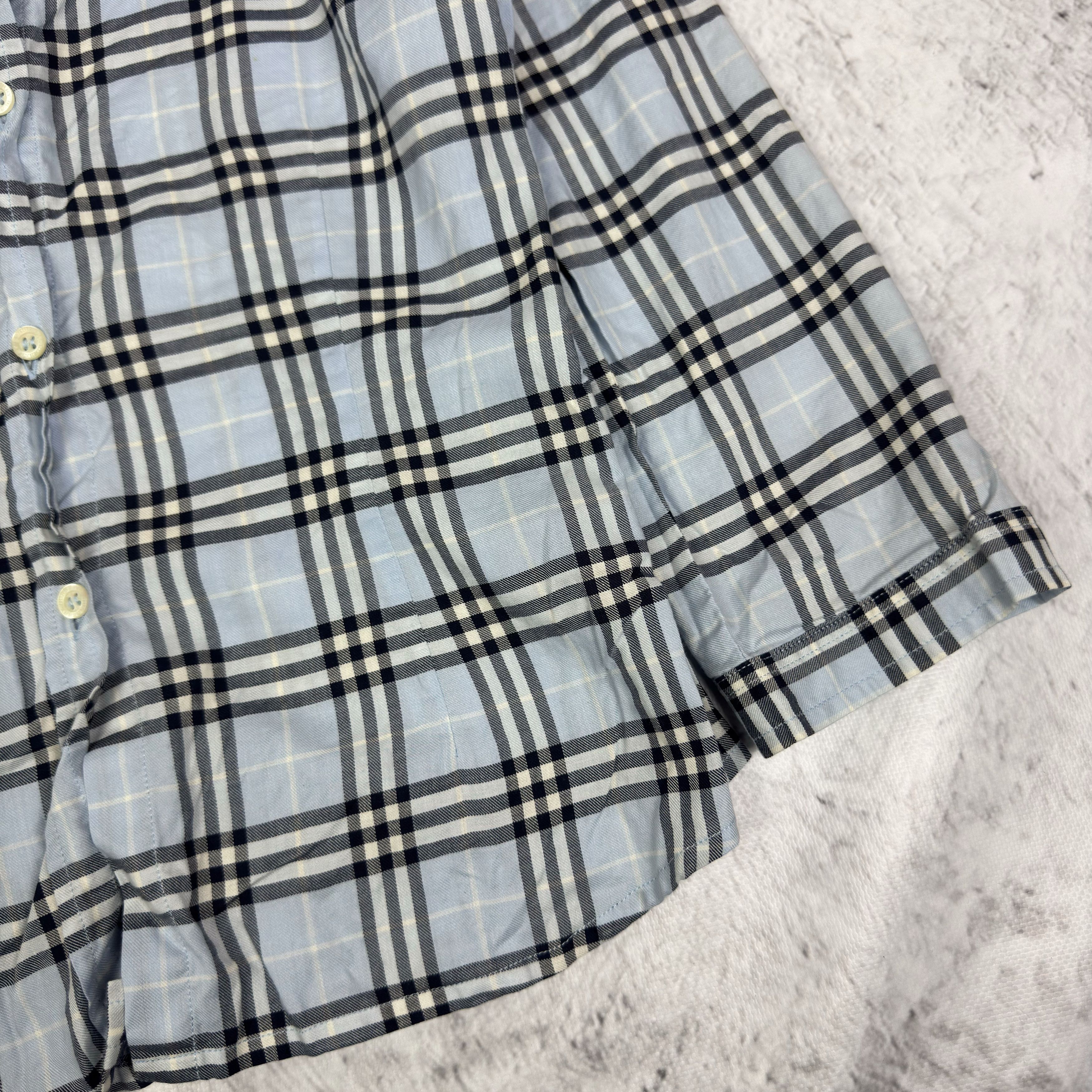 Burberry Burberry London Women's blue Cotton Long Sleeve Shirt Size S / US 4 / IT 40 - 6 Thumbnail