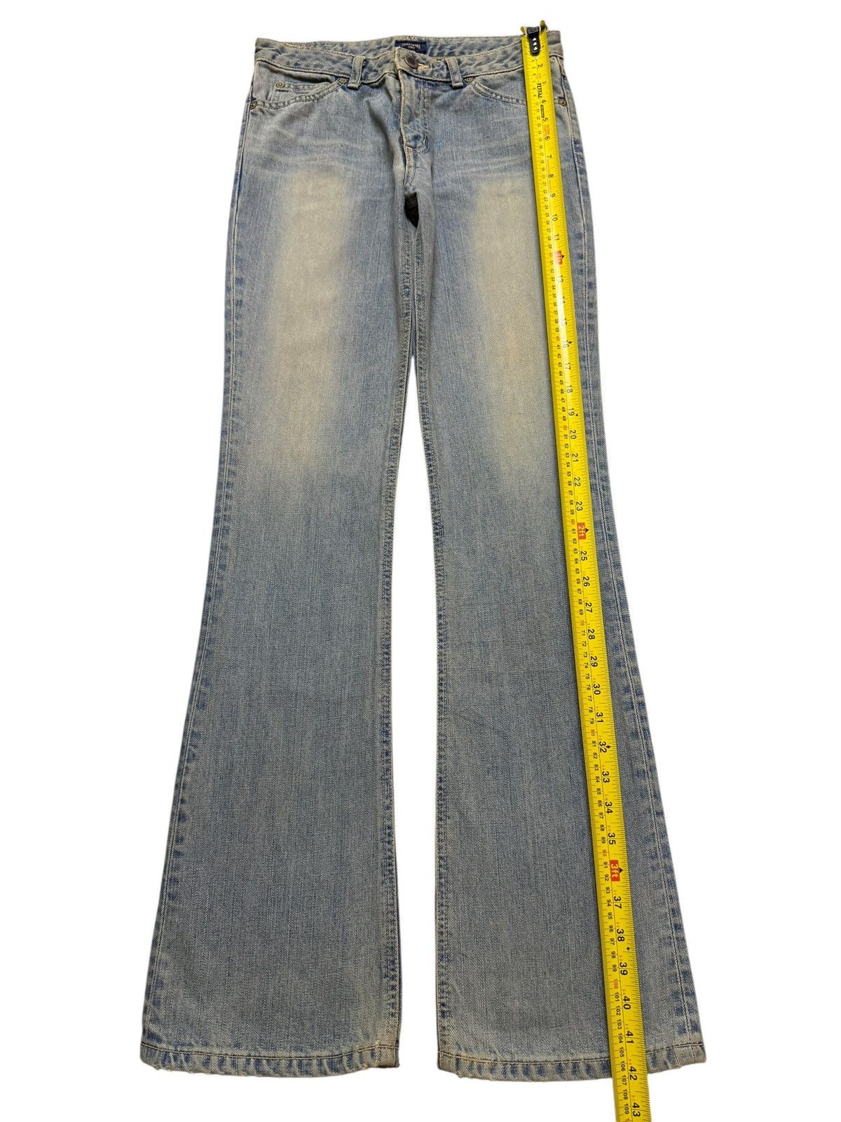 Edwin Vintage 90s Edwin Something Blue Mud Wash Wide Leg Flared Size 28" / US 6 / IT 42 - 9 Thumbnail