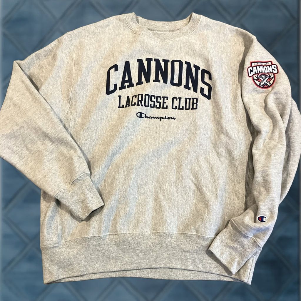 Champion RARE Champion Reverse Weave Sweatshirt Boston Cannons Lacrosse Club Gray L Mens Pullover Reversible Size US L / EU 52-54 / 3 - 1 Thumbnail