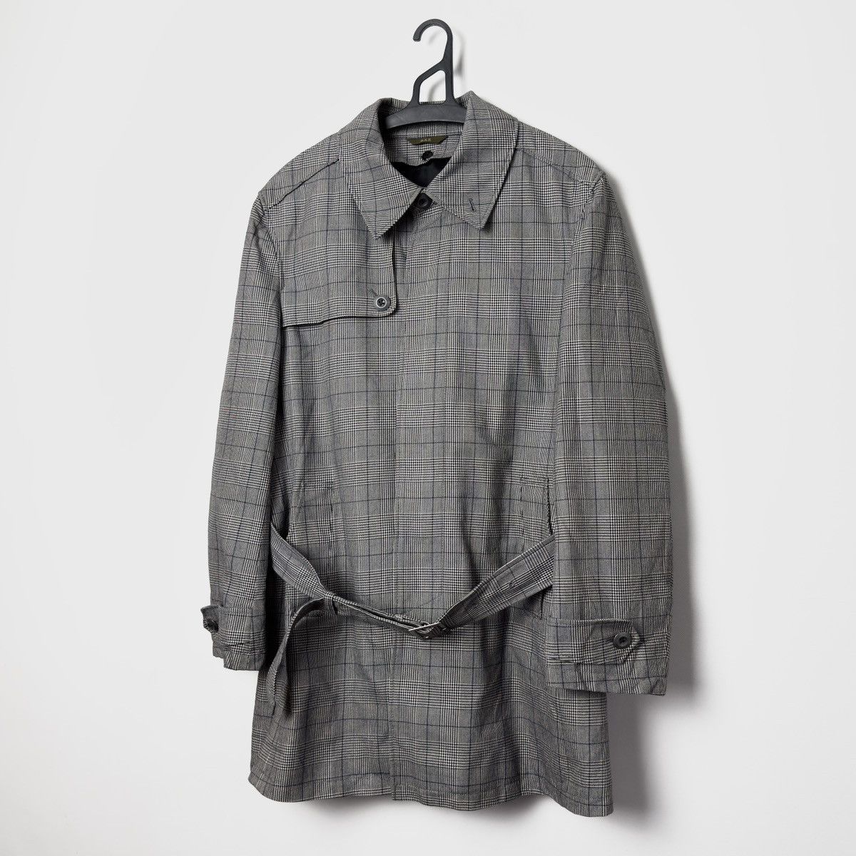 Yohji Yamamoto A.A.R by YOHJI YAMAMOTO D'URBAN Checked Belted Coat Jacket Size US L / EU 52-54 / 3 - 1 Thumbnail