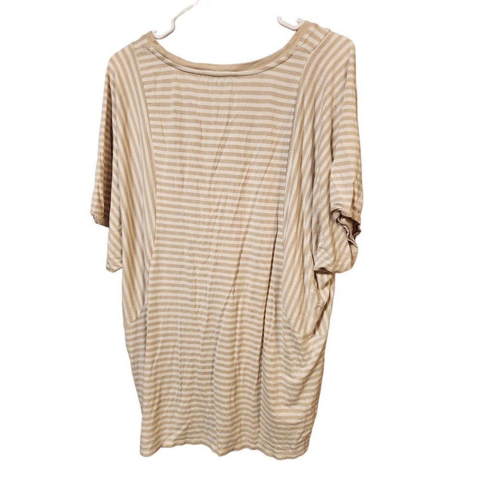 Coldwater Creek Coldwater creek 1X beige top short sleeve Size XL / US 12-14 / IT 48-50 - 3 Thumbnail