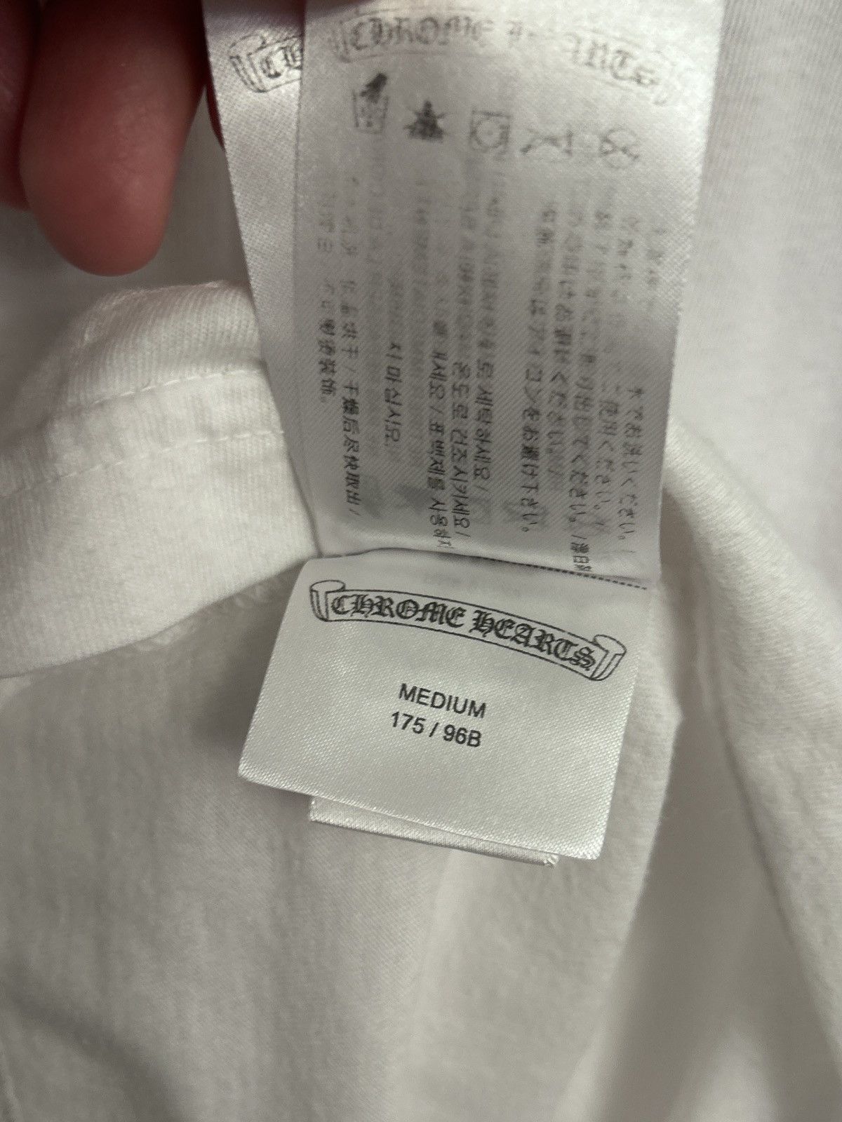 Chrome Hearts Chrome Hearts Multi Logo long sleeve white tee Size Medium Size US M / EU 48-50 / 2 - 11 Thumbnail