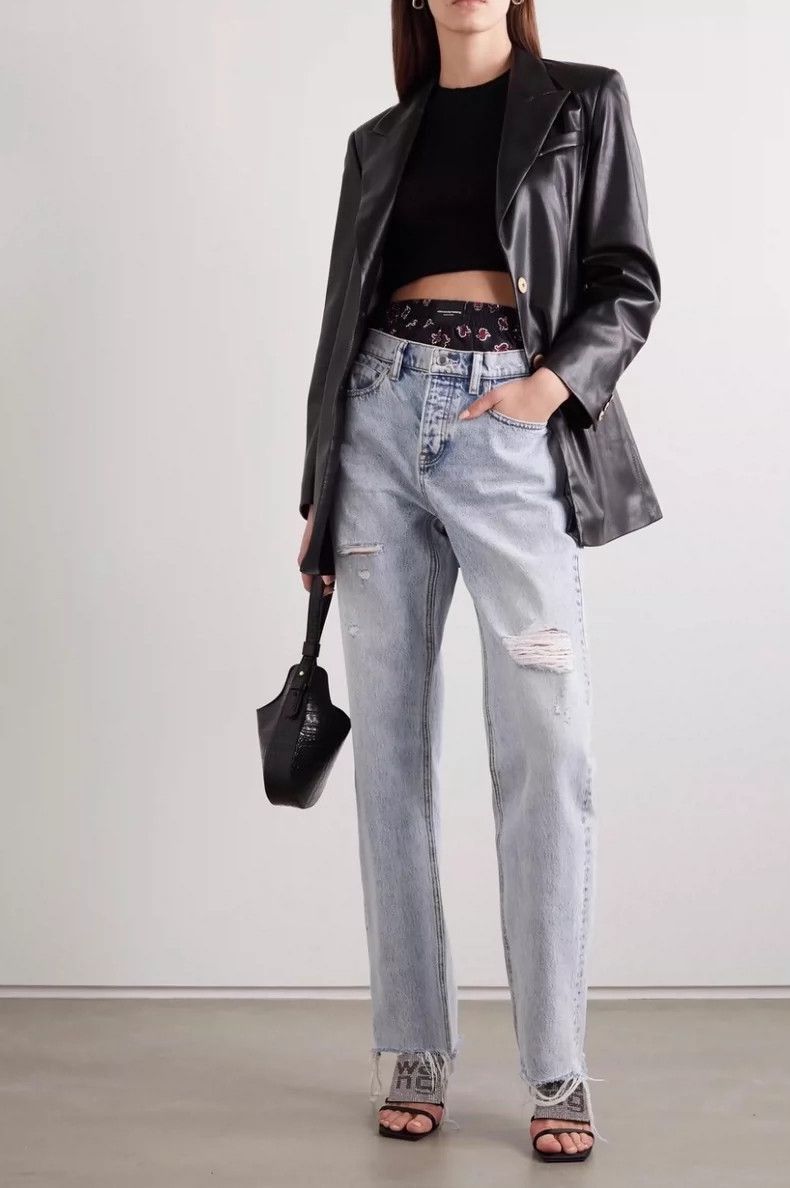Alexander Wang Alexander Wang Denim Two-Piece Jeans- Size 25" / US 0 / IT 36 - 1 Thumbnail